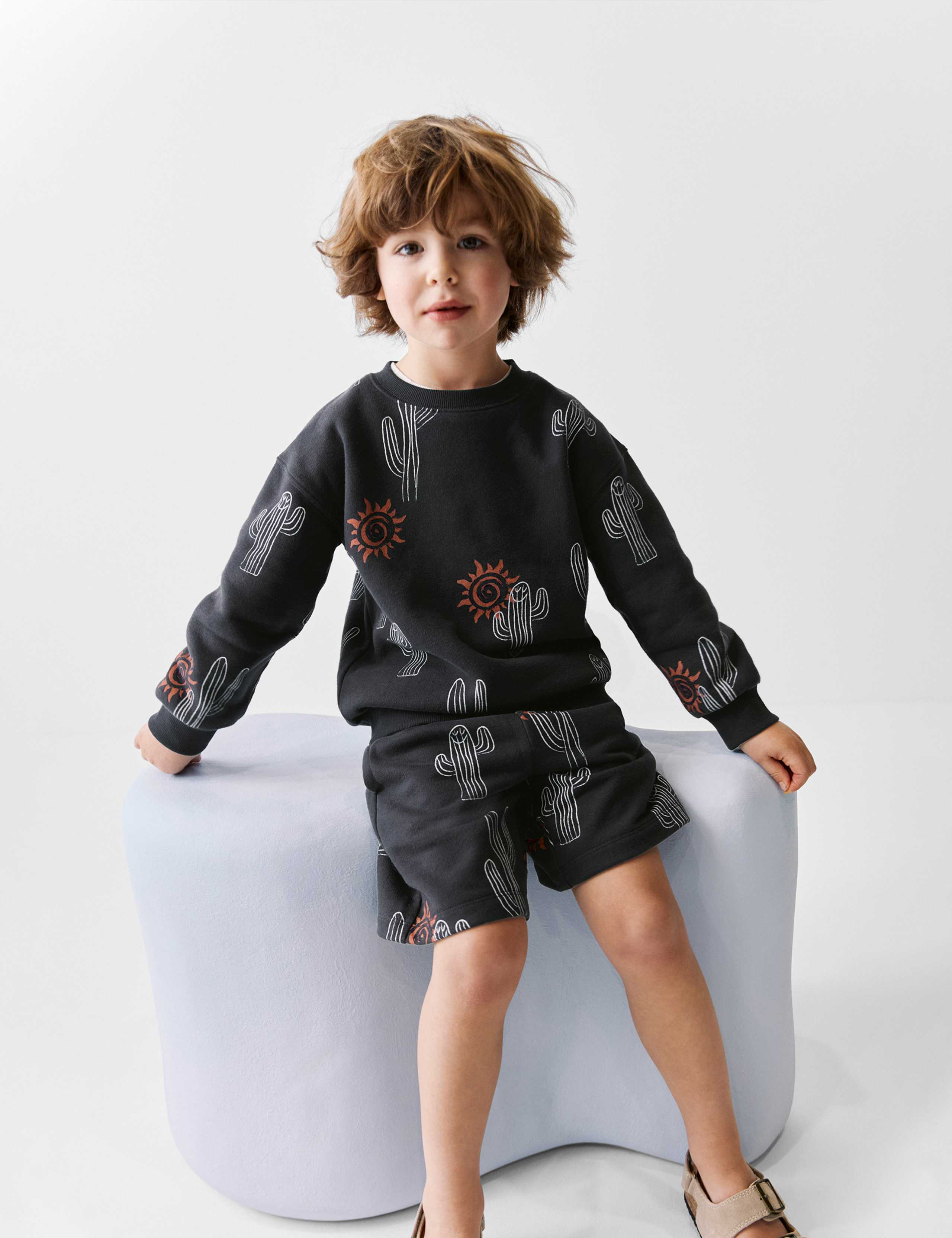 Cotton Rich Cactus Shorts (2-8 Yrs)