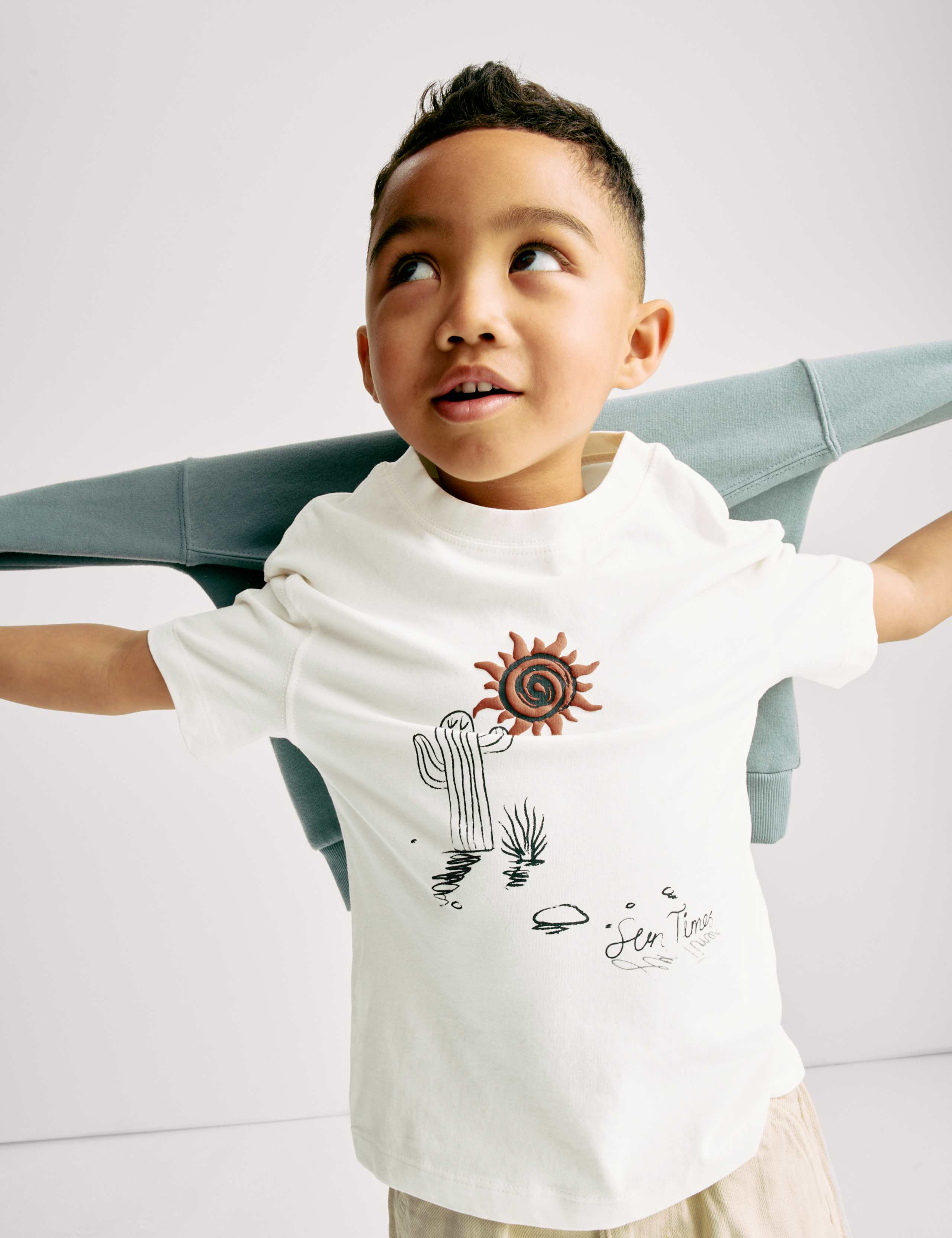 Pure Cotton Desert Graphic T-Shirt (2-8 Yrs)