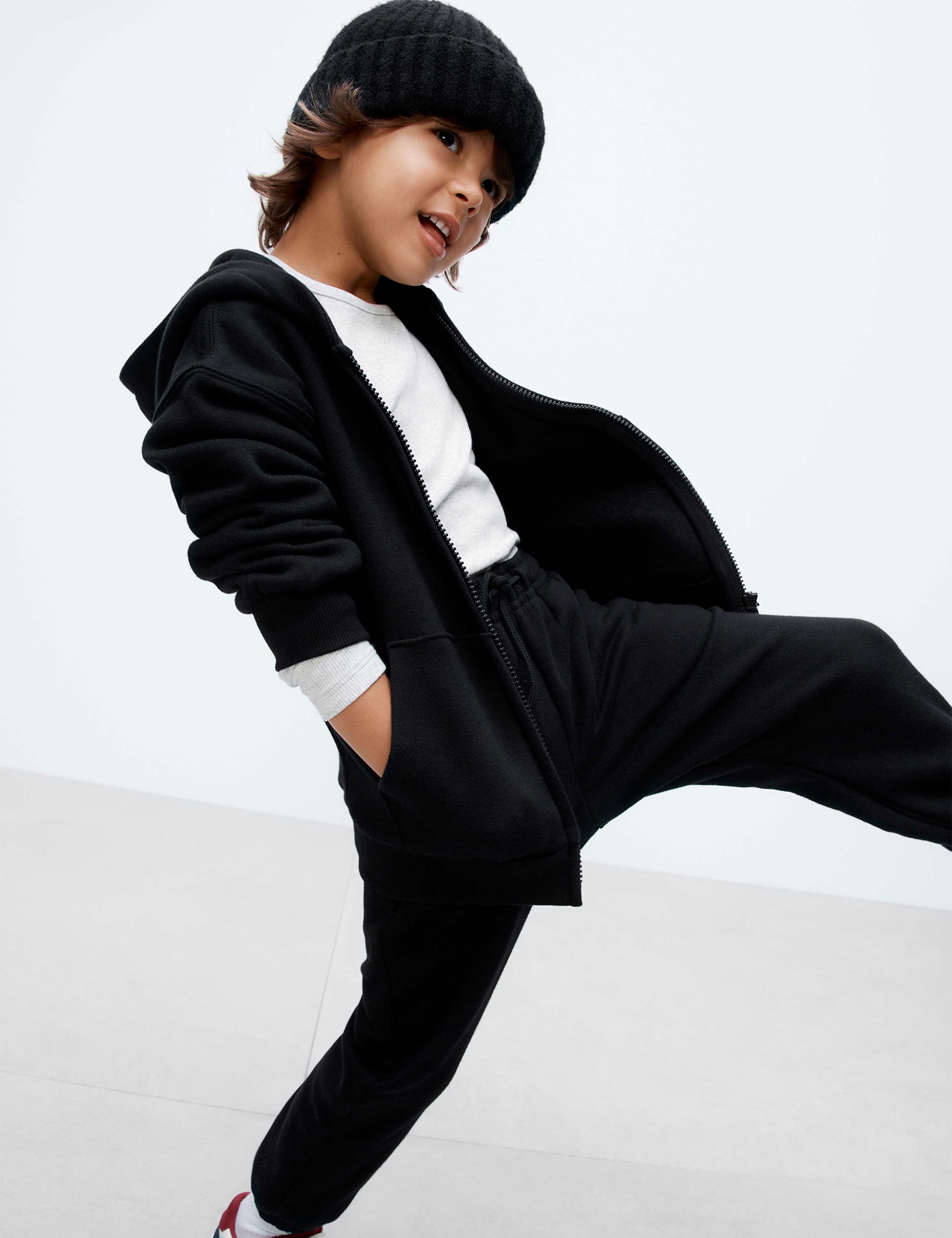 Cotton Rich Zip Hoodie (2-8 Yrs)