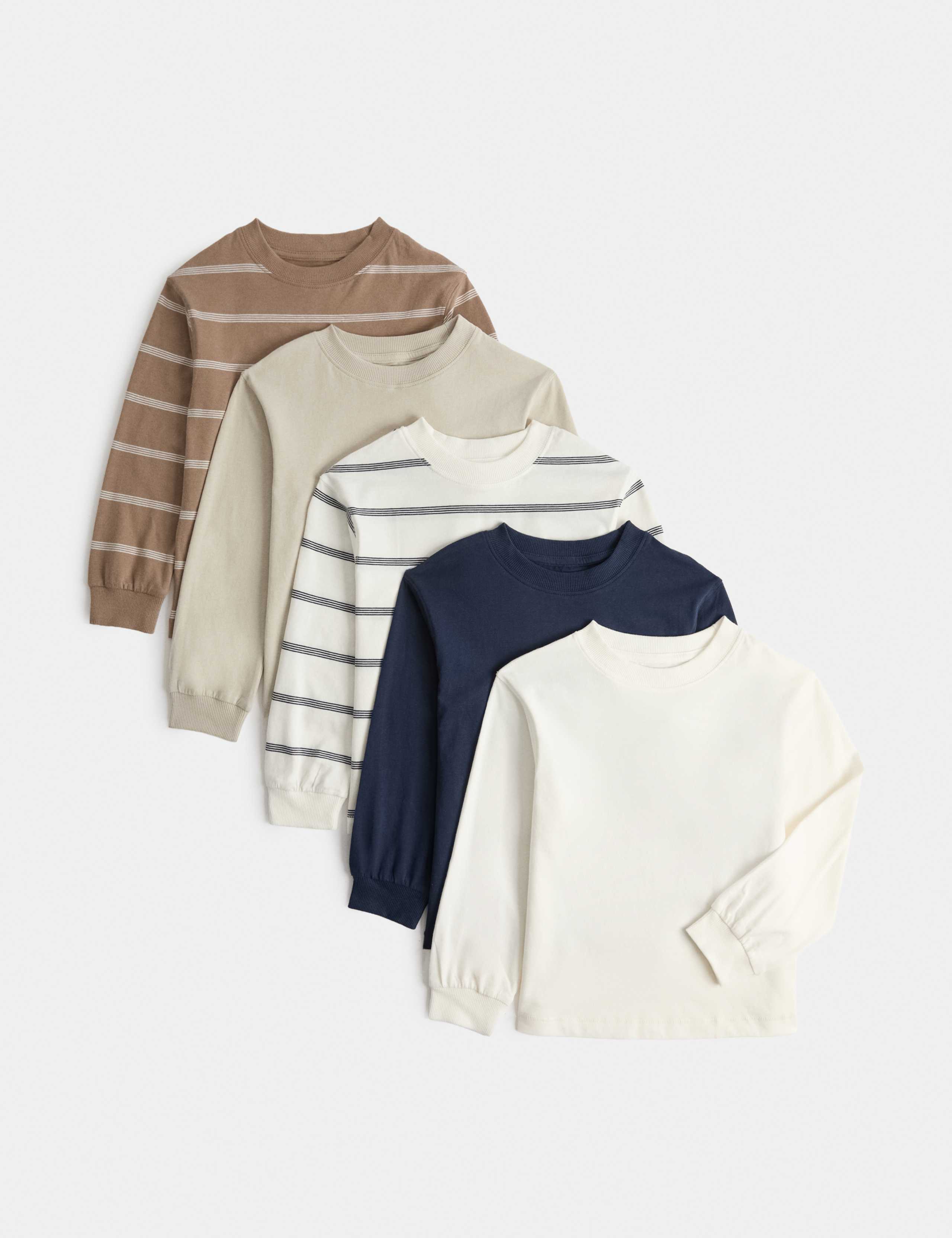 5 Pack Pure Cotton Tops (2-8 Yrs)