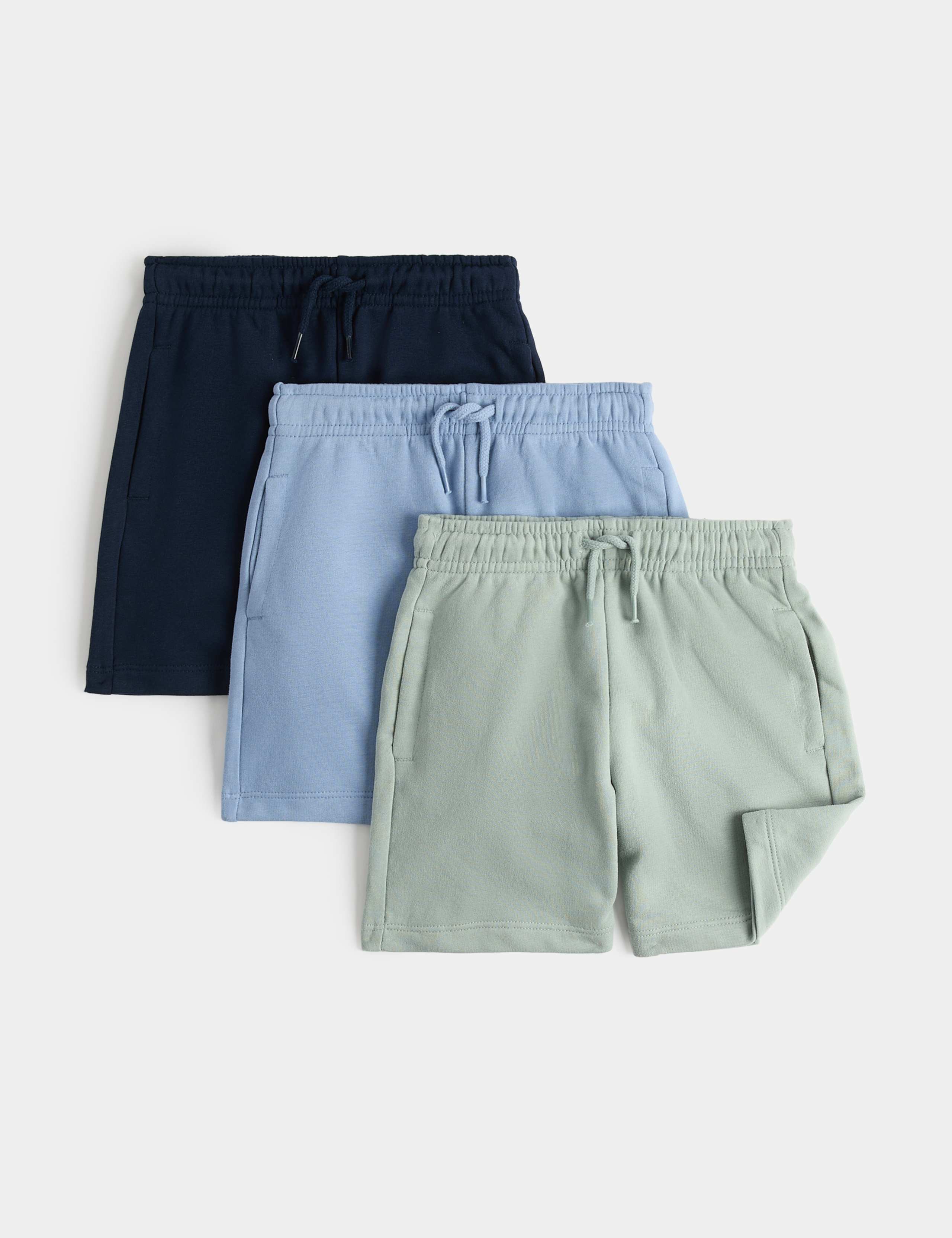 3 Pack Cotton Rich Shorts (2-8 Yrs)