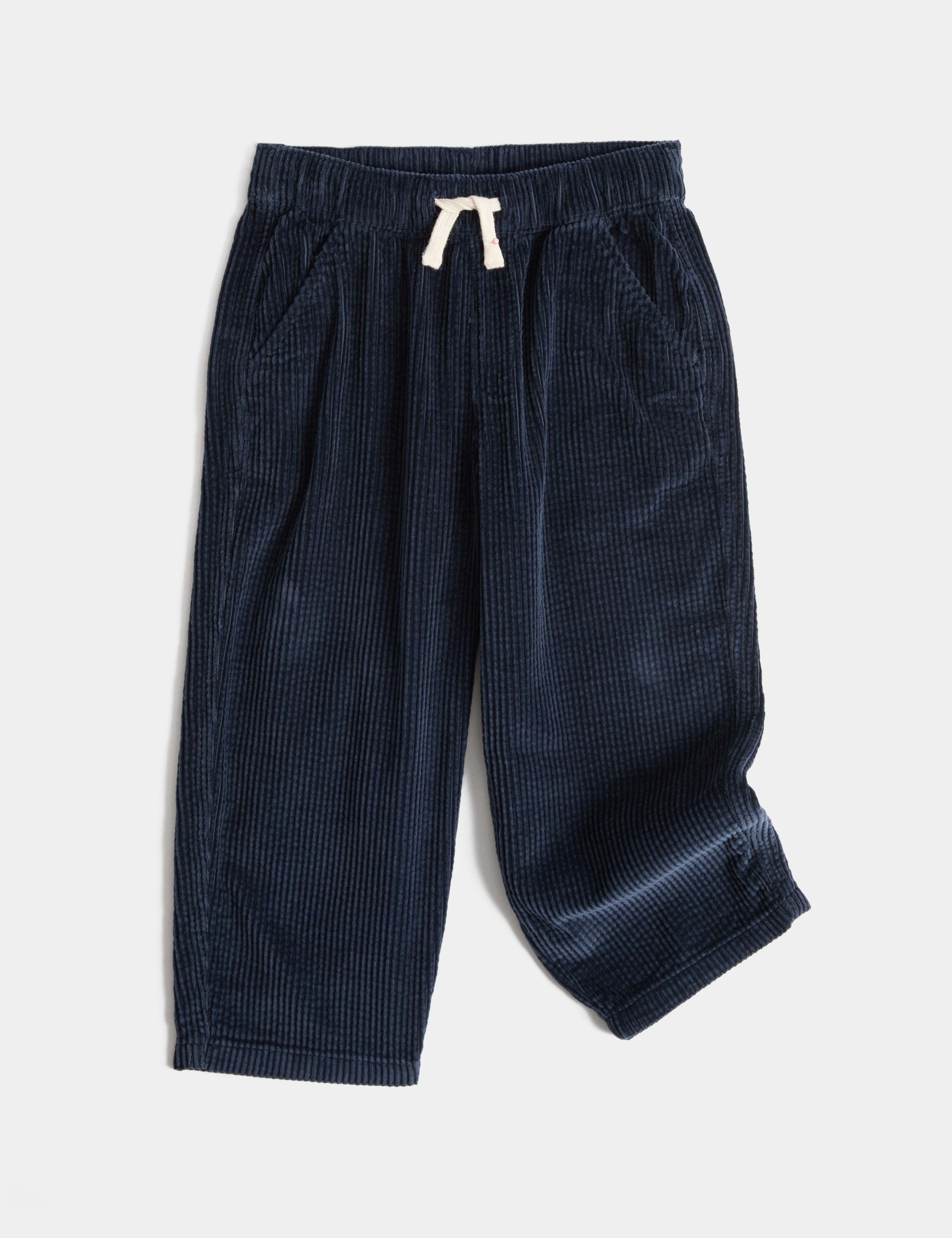 Pure Cotton Corduroy Drawstring Trousers (2-8 Yrs)