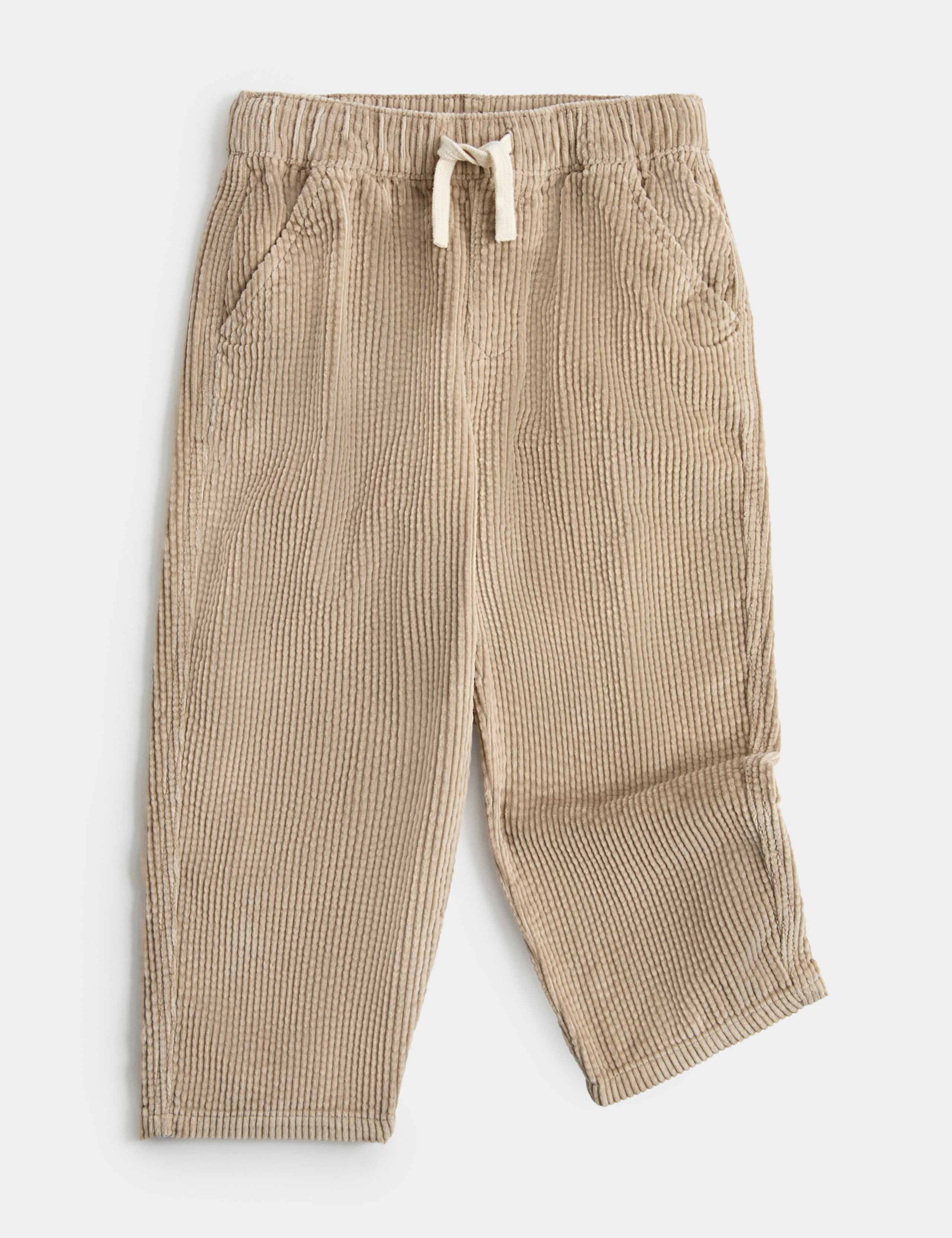 Pure Cotton Corduroy Drawstring Trousers (2-8 Yrs)