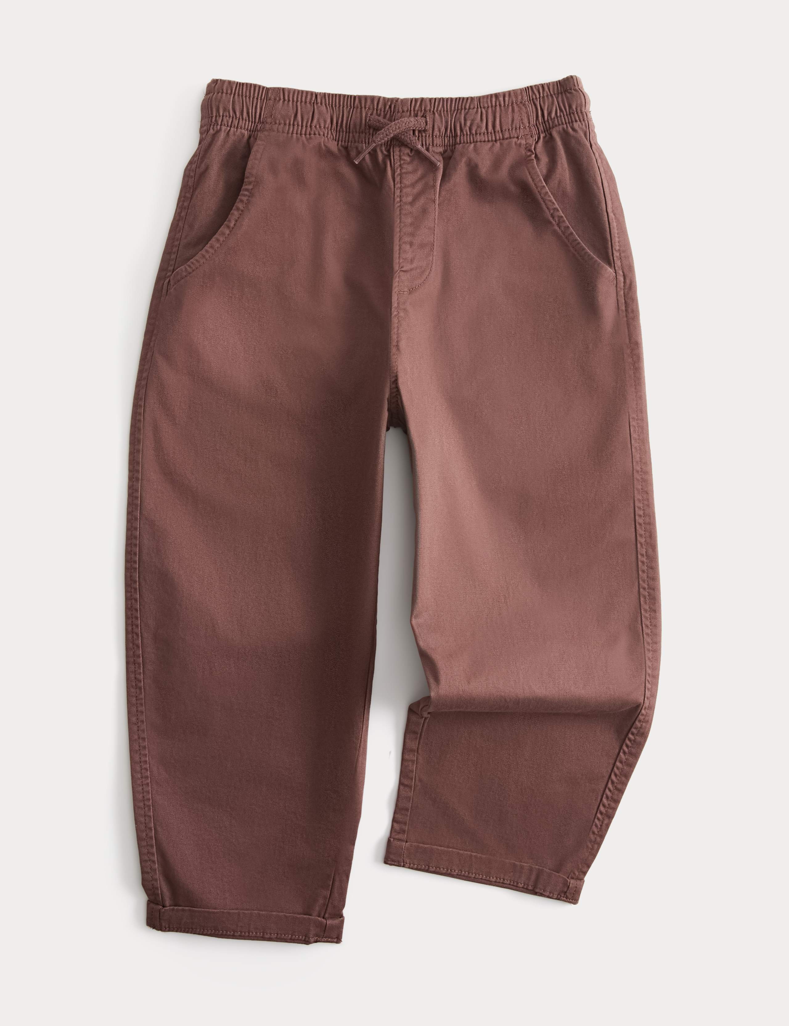 Cotton Rich Pull On Cargo Trousers (2-8 Yrs)