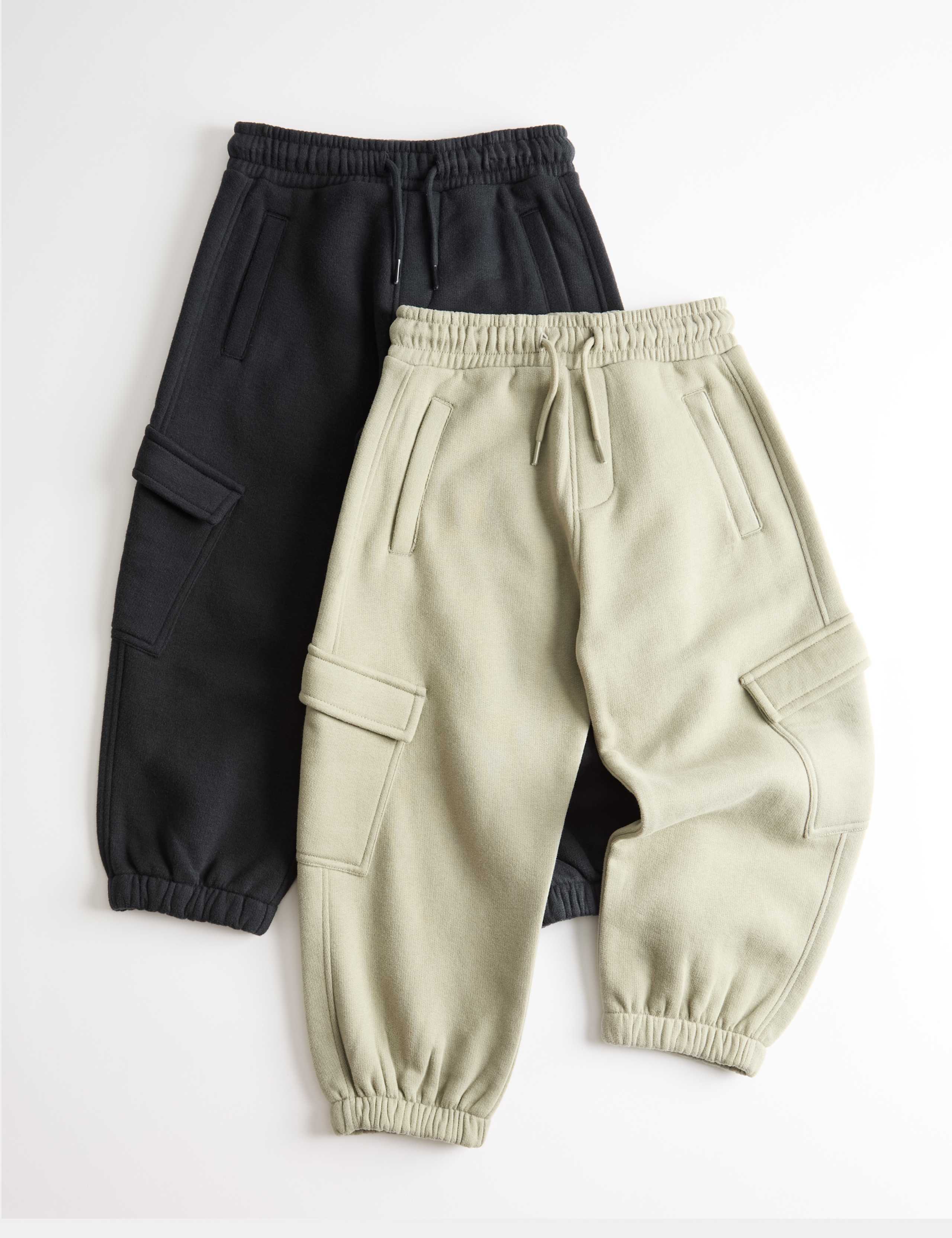 2 Pack Cotton Rich Cargo Joggers (2-8 Yrs)