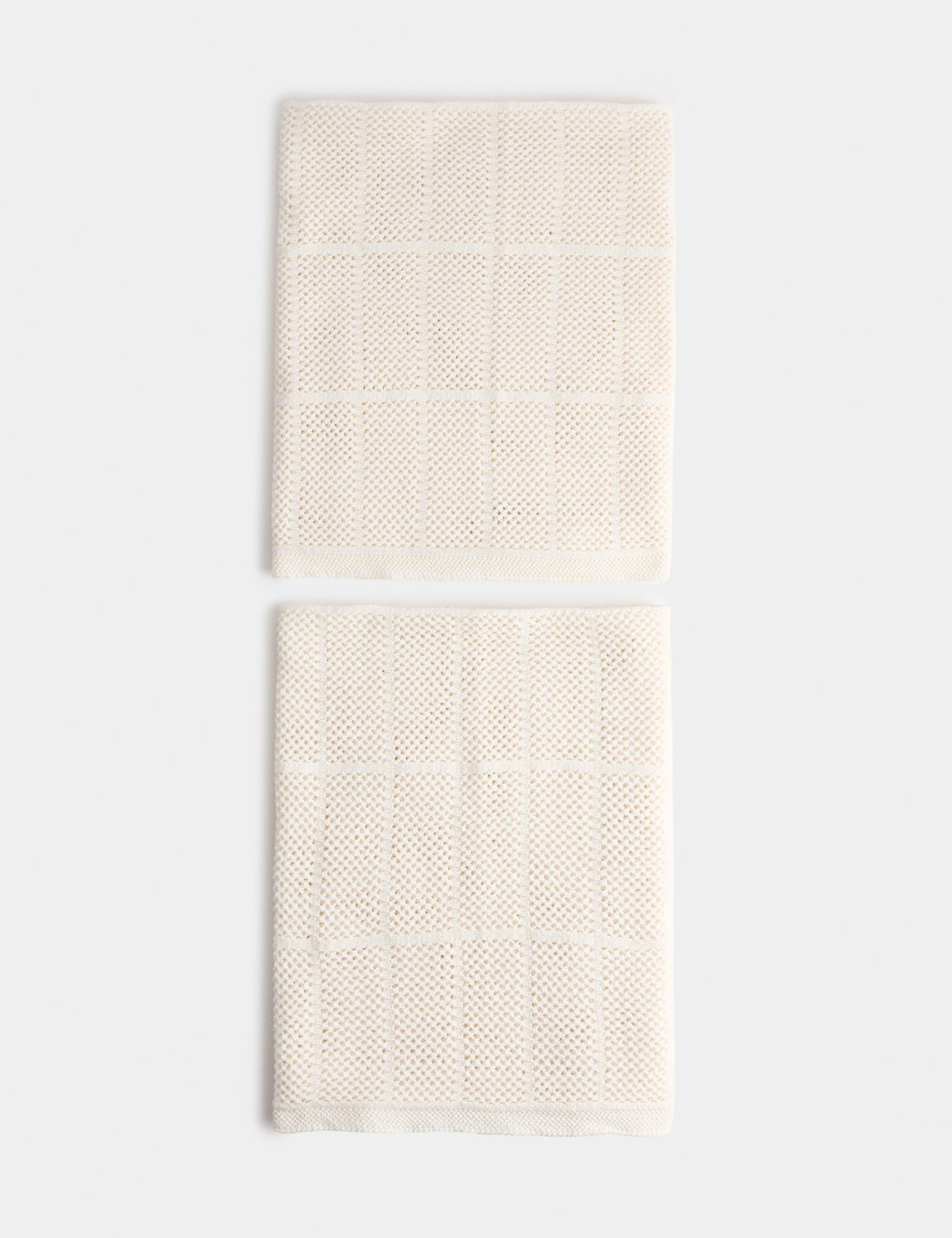 2pk Pure Cotton Cellular Shawls