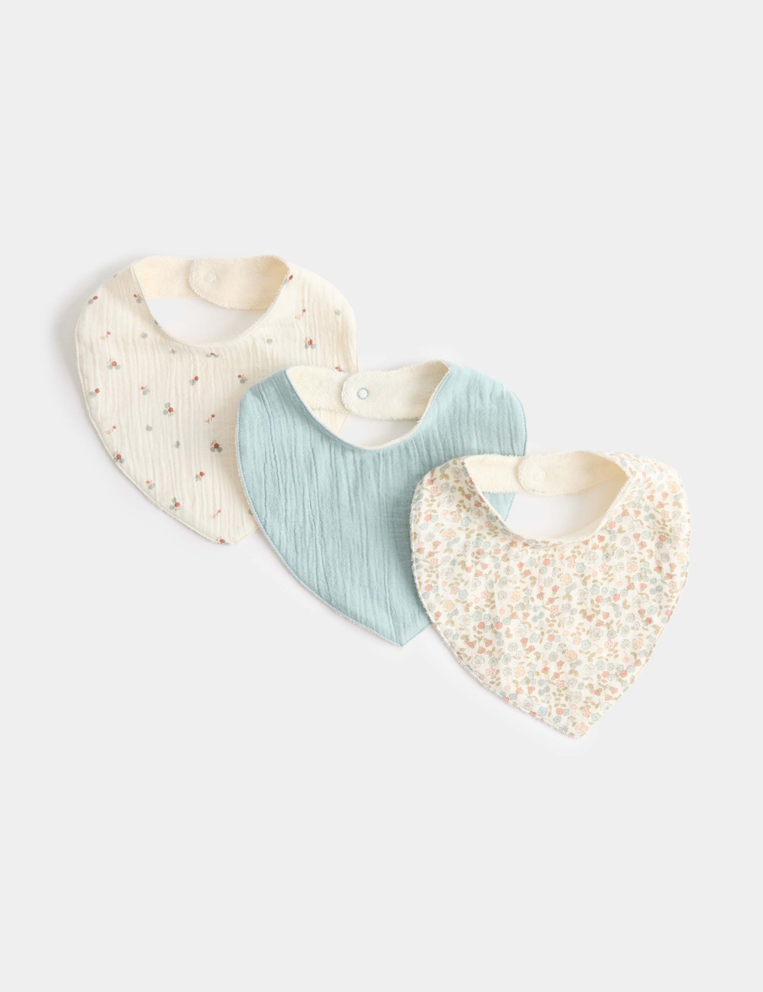 3 Pack Pure Cotton Dribble Bibs