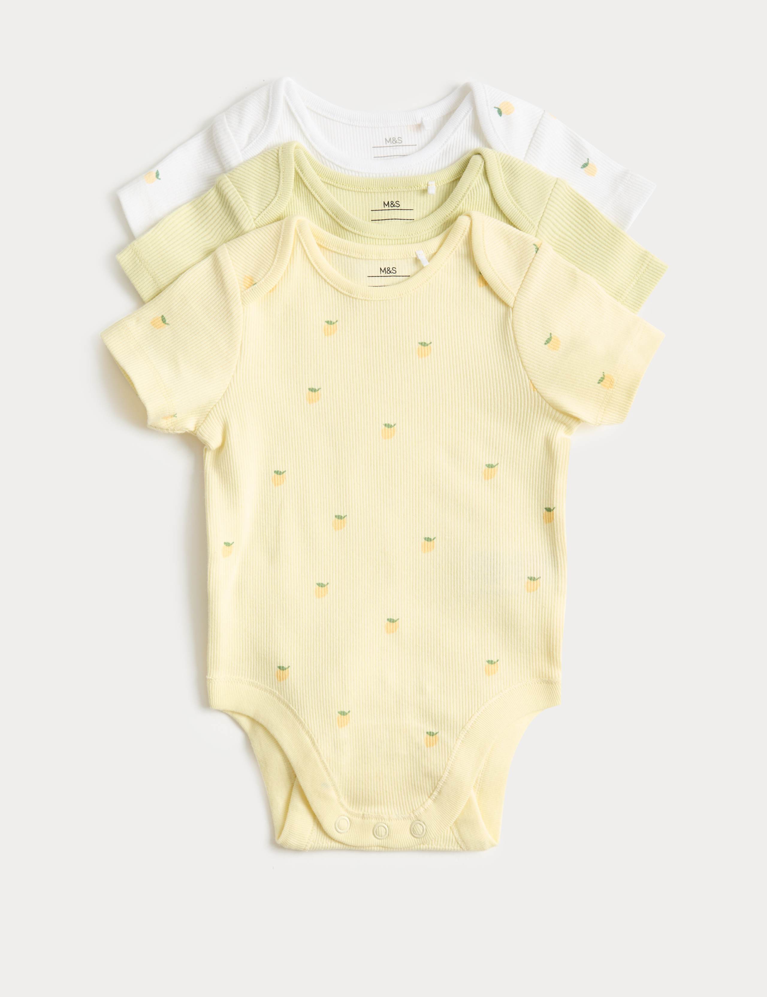 3 Pack Cotton Rich Bodysuits (6½lbs-3 Yrs)