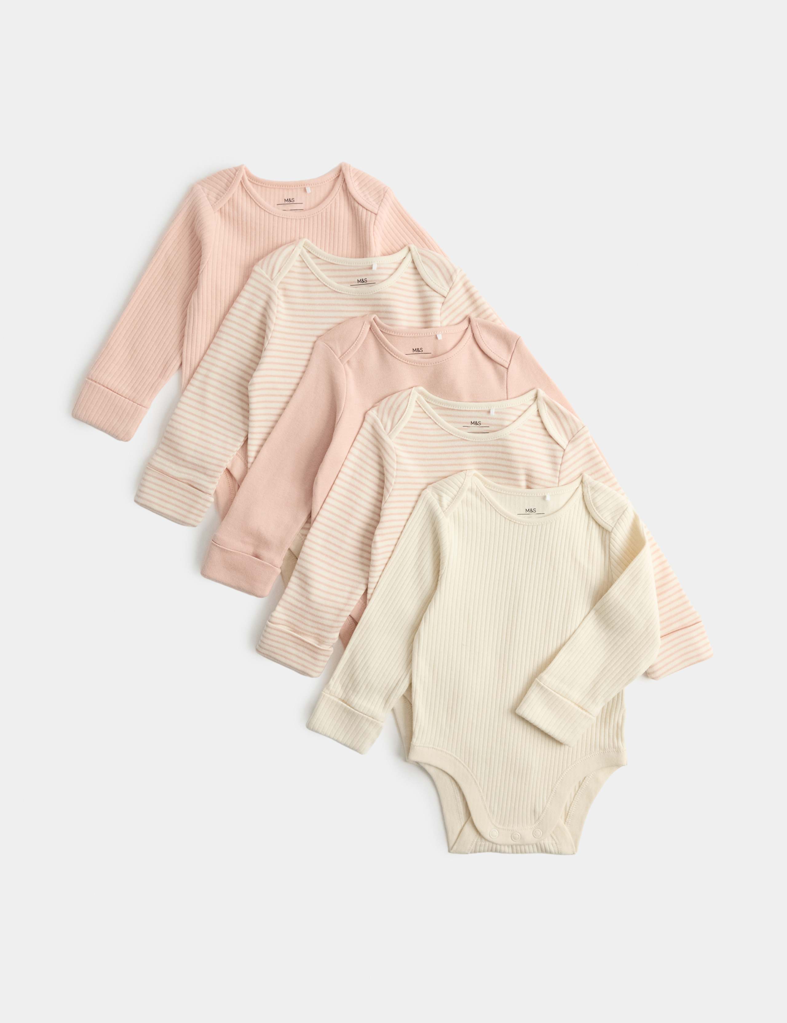 5 Pack Long Sleeve Wrap Bodysuits (Newborn-3 Yrs)