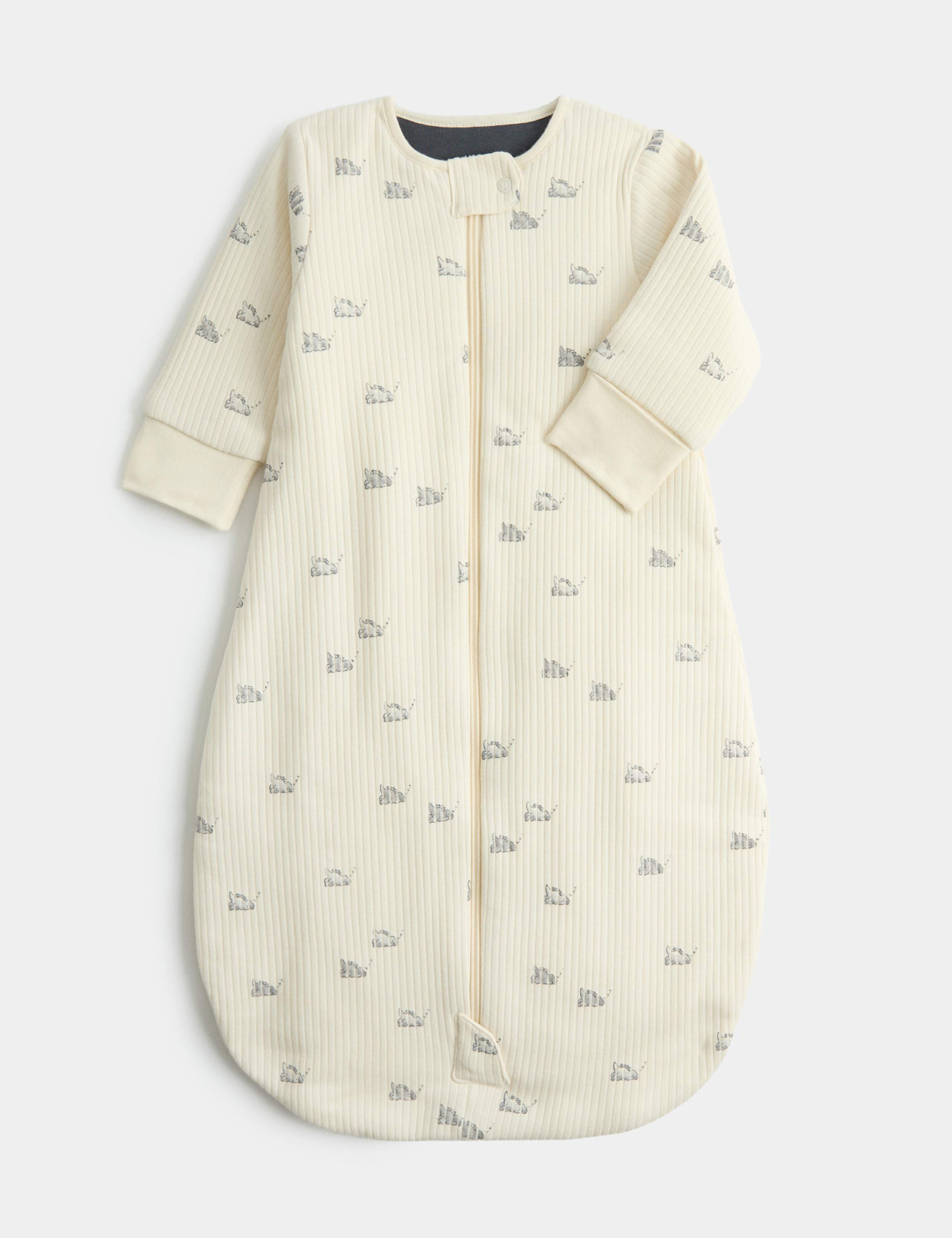 2.5 Tog Pure Cotton Dino Sleeping Bag (0-3 Yrs)