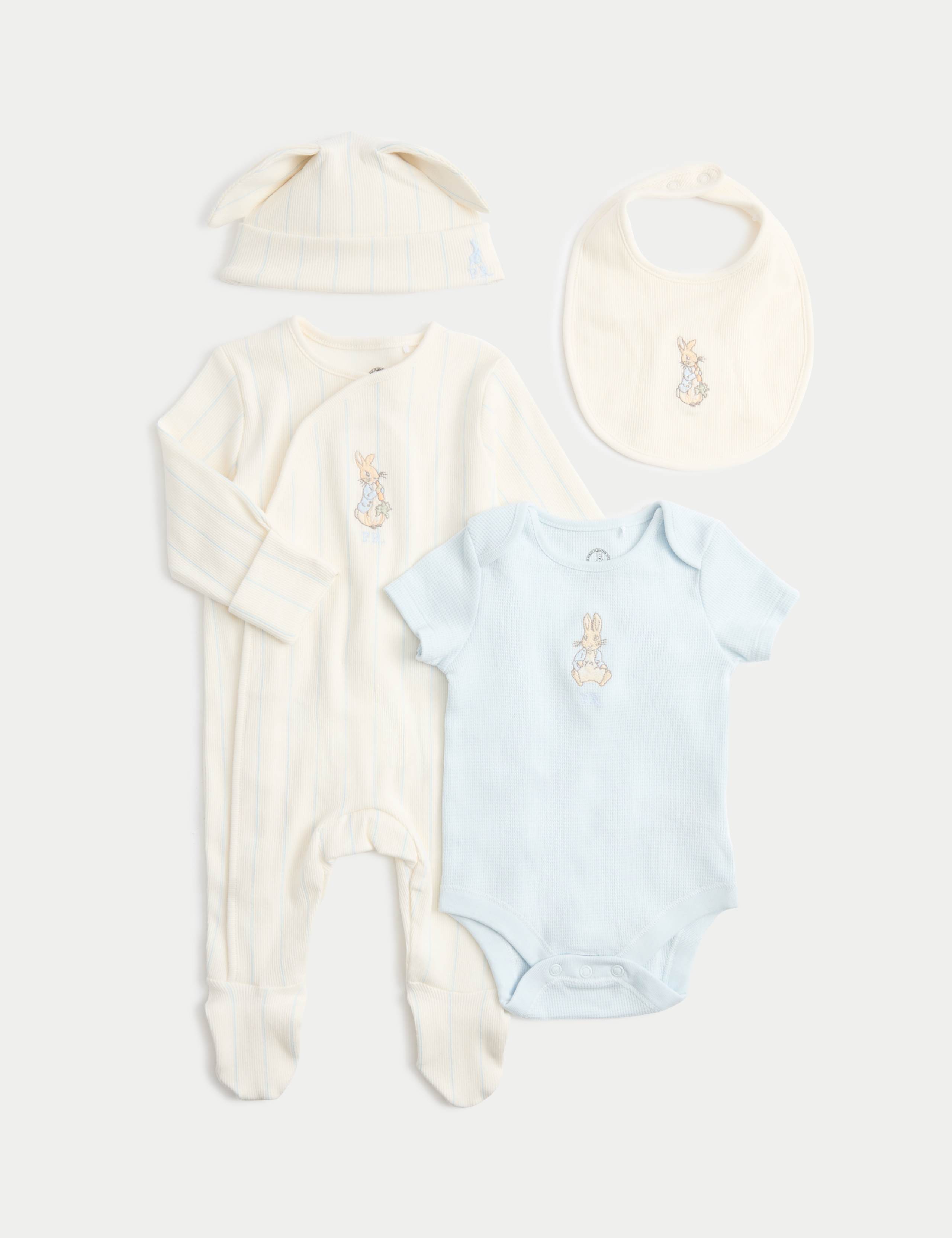 4 Piece Cotton Rich Peter Rabbit™ Set (7lbs-9 Mths)
