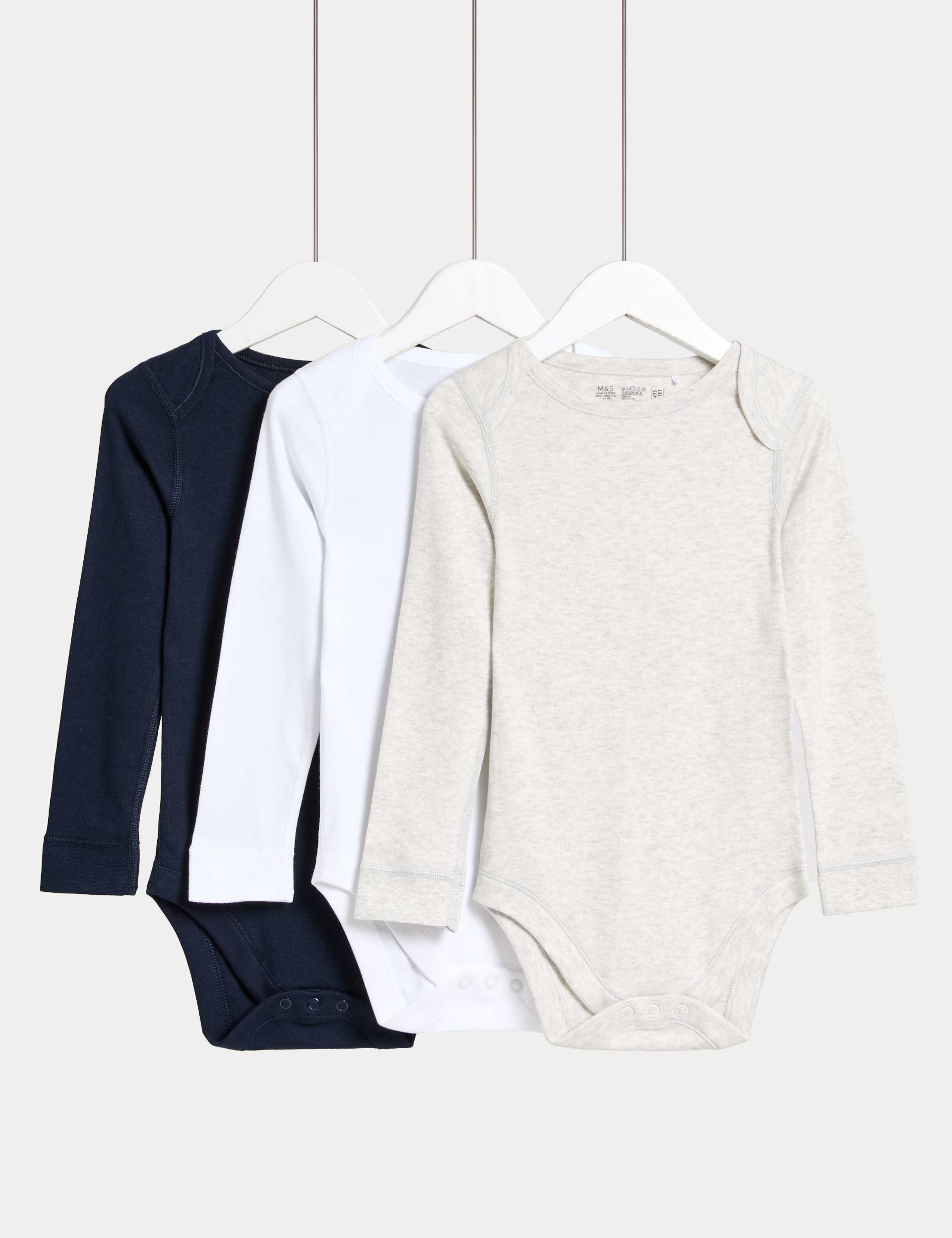3pk Pure Cotton Adaptive Bodysuits (3-16 Yrs)