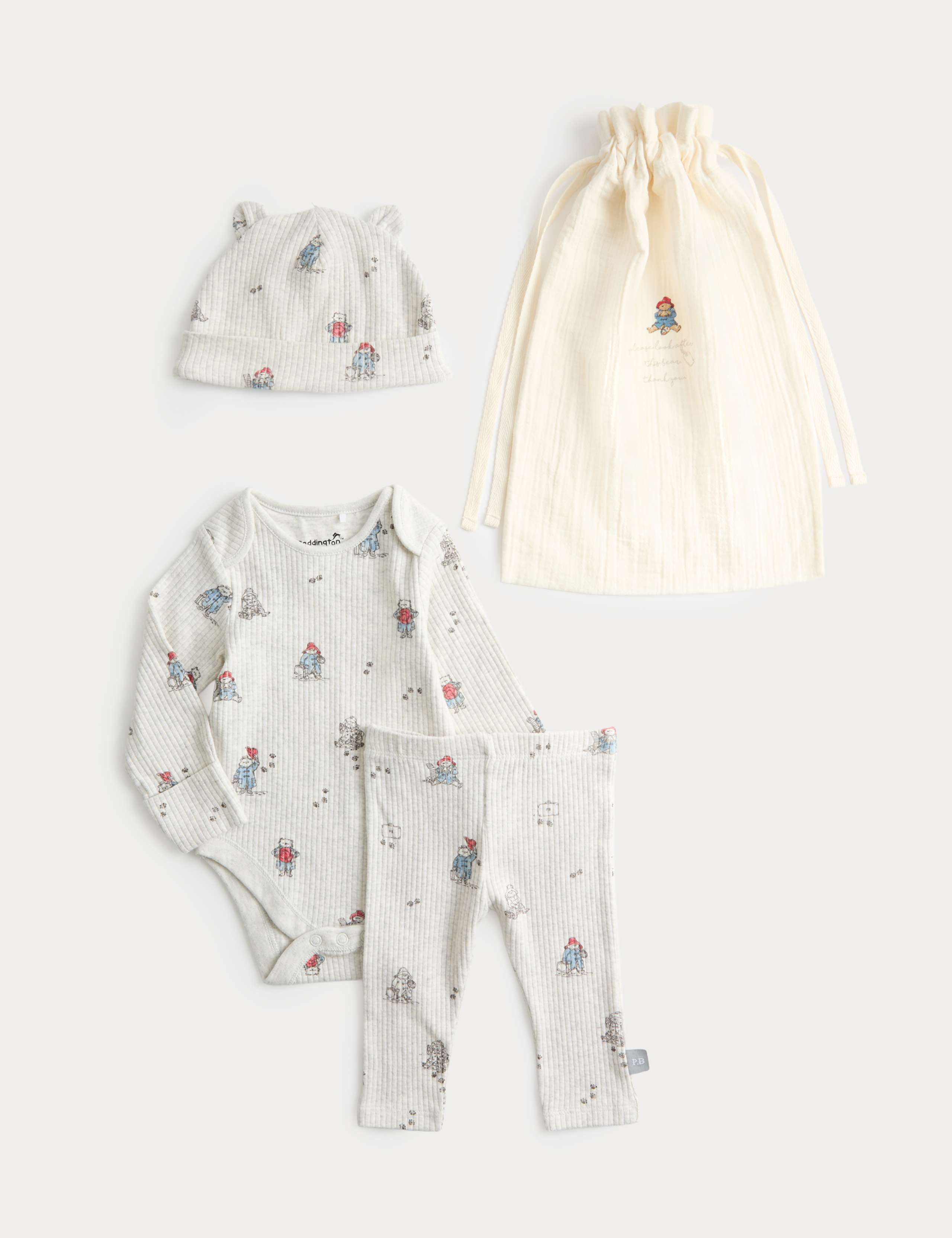 4pc Cotton Rich Paddington Bear™ Gift Set (0-9 Mths)