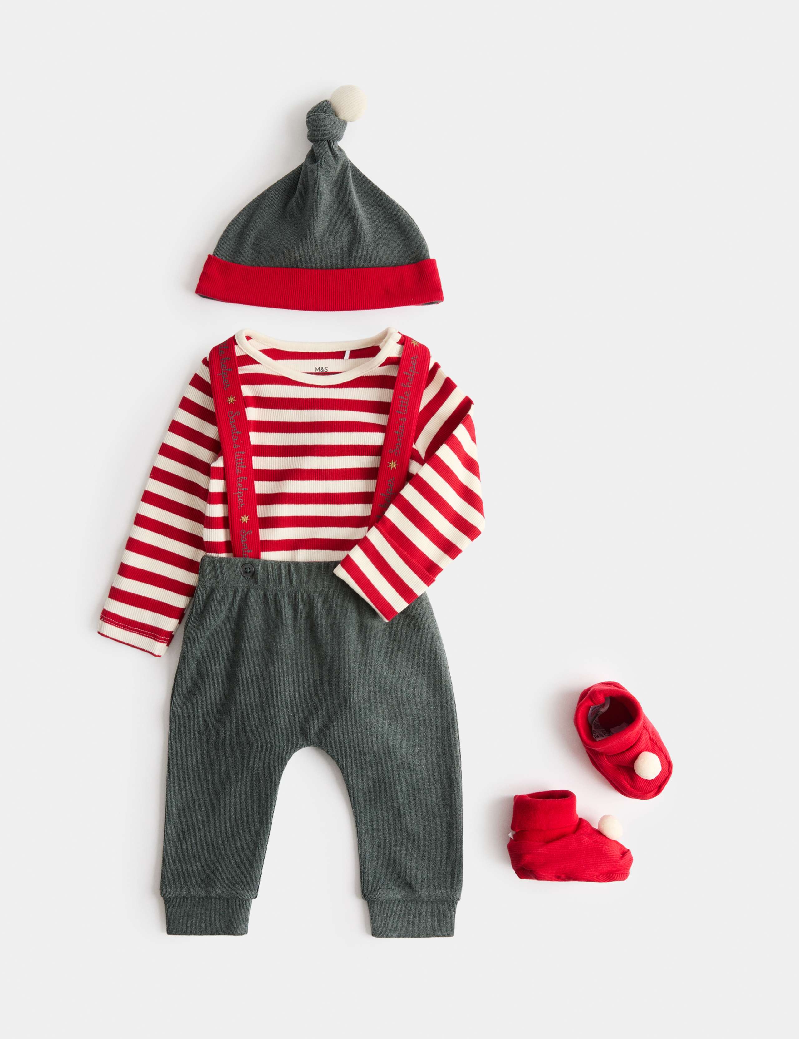 4pc Cotton Rich Christmas Outfit