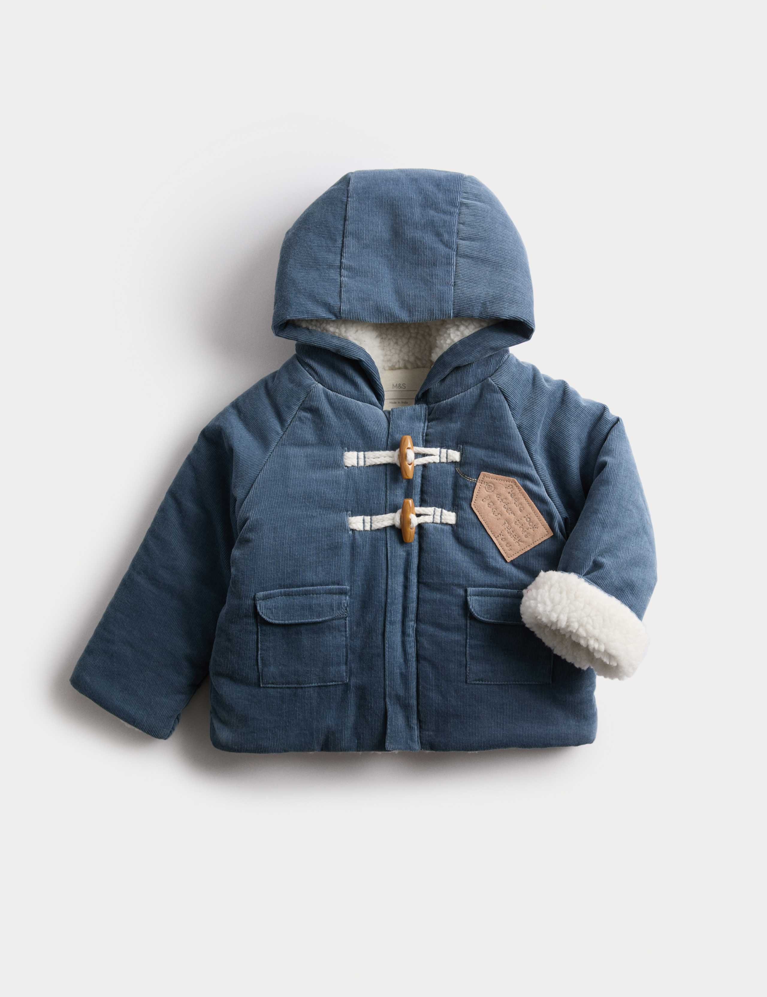 Paddington™ Borg Lined Cord Duffle Jacket (0-12 Mths)