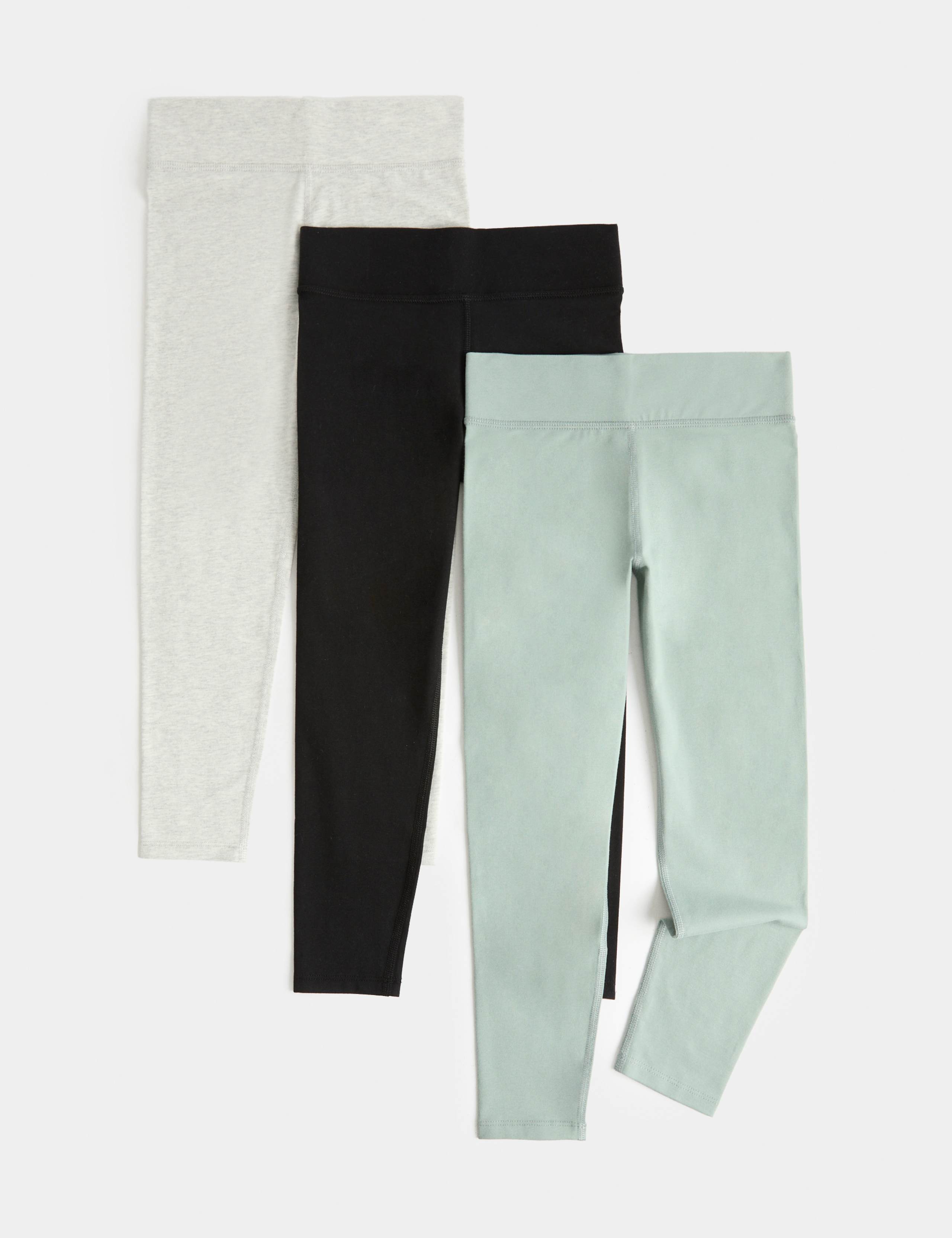 3 Pack Adaptive Cotton Rich Leggings (2-16 Yrs)