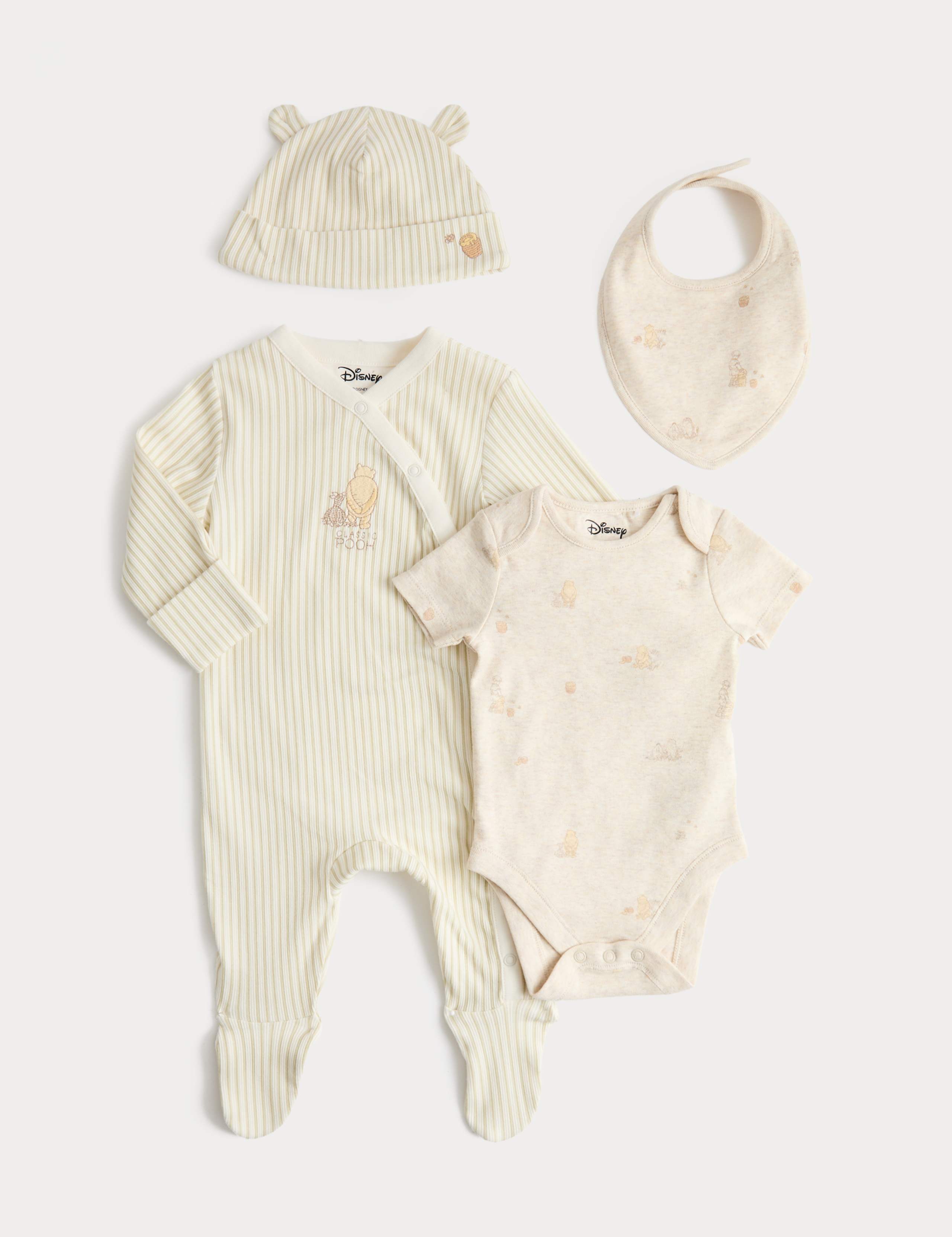4 Piece Pure Cotton Winnie the Pooh™ Set (0-12 Mths)