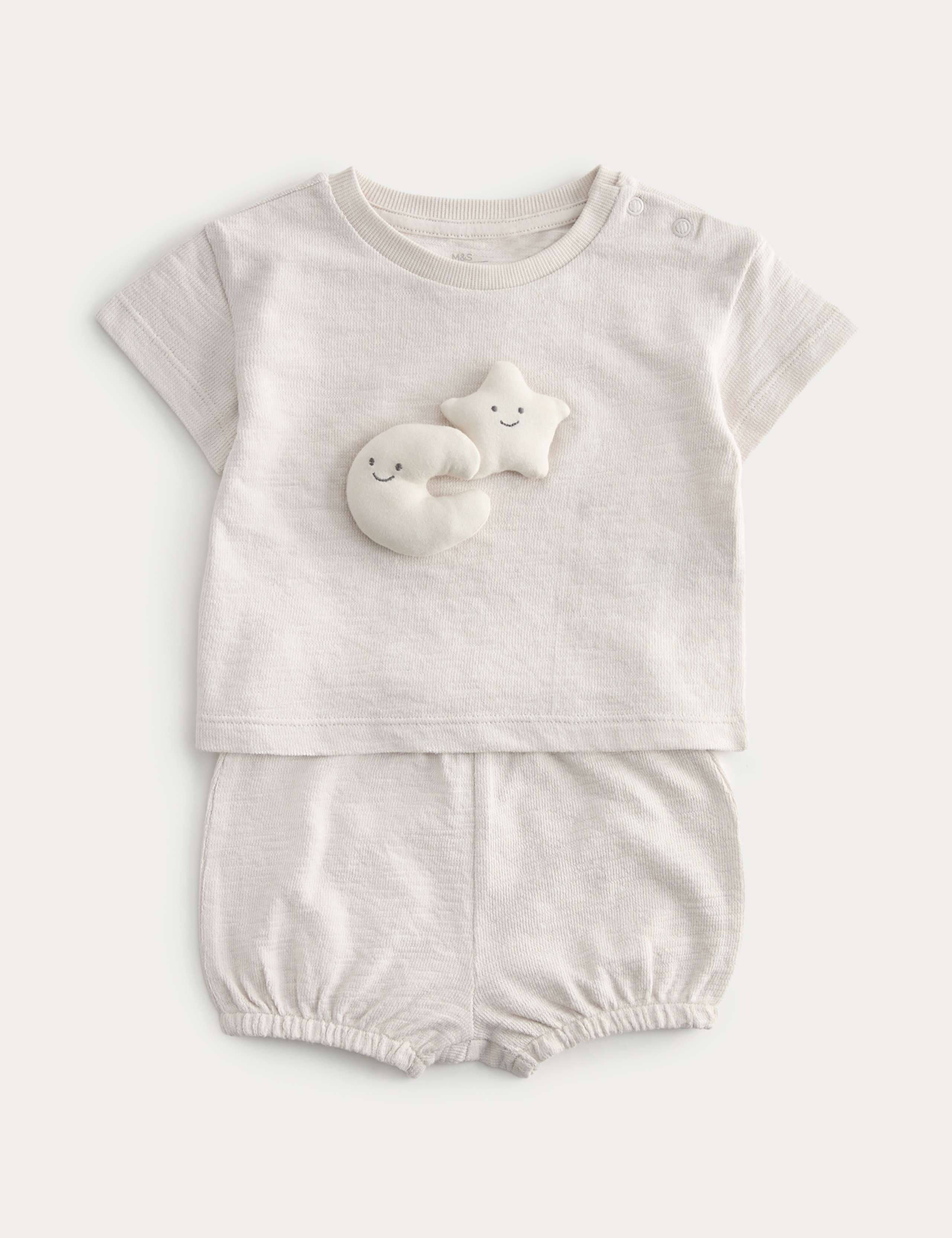 2 Piece Pure Cotton Little Monster Outfit (0-12 Mths)