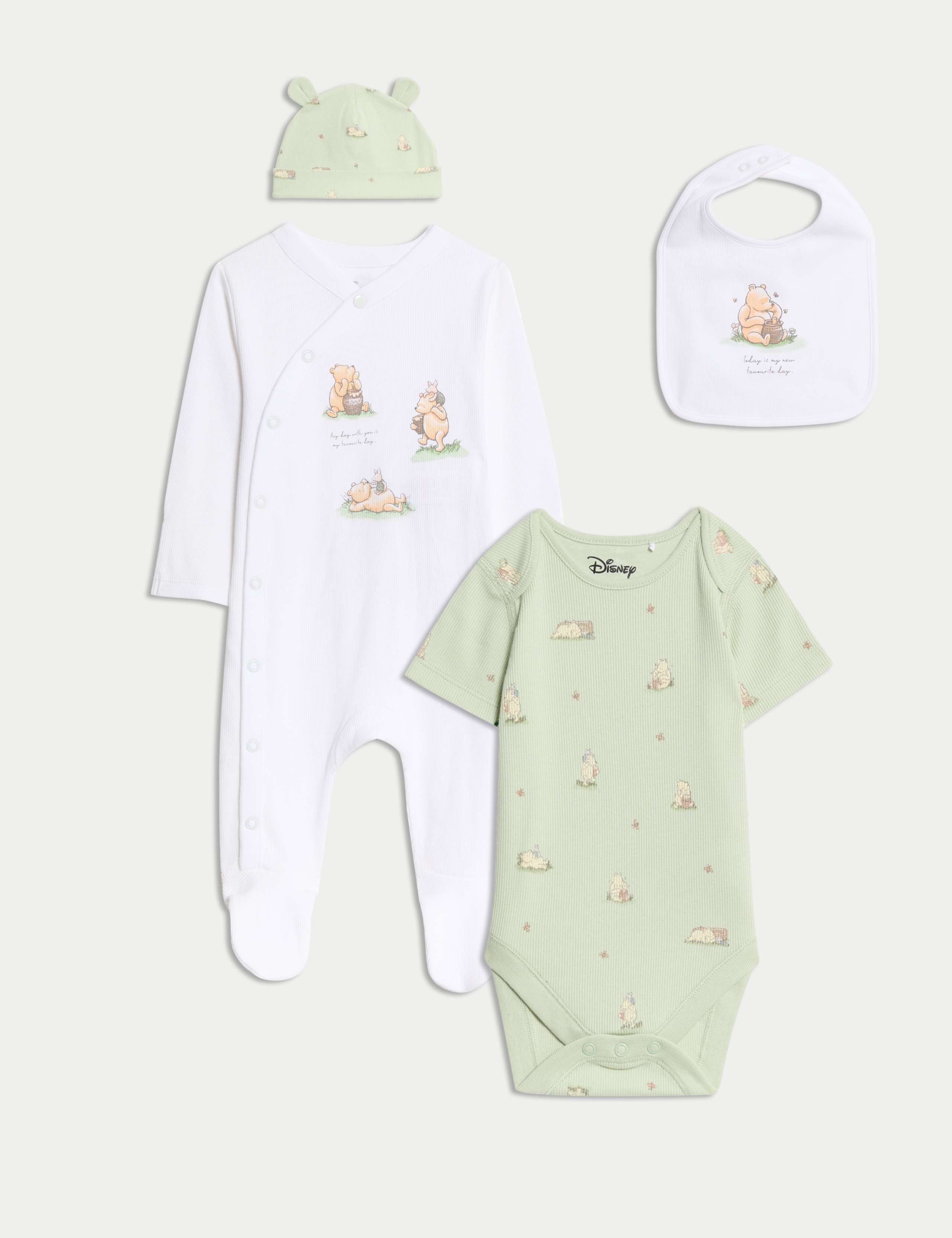 4pc Cotton Rich Winnie the Pooh™ Starter Set (7lbs-9 Mths)