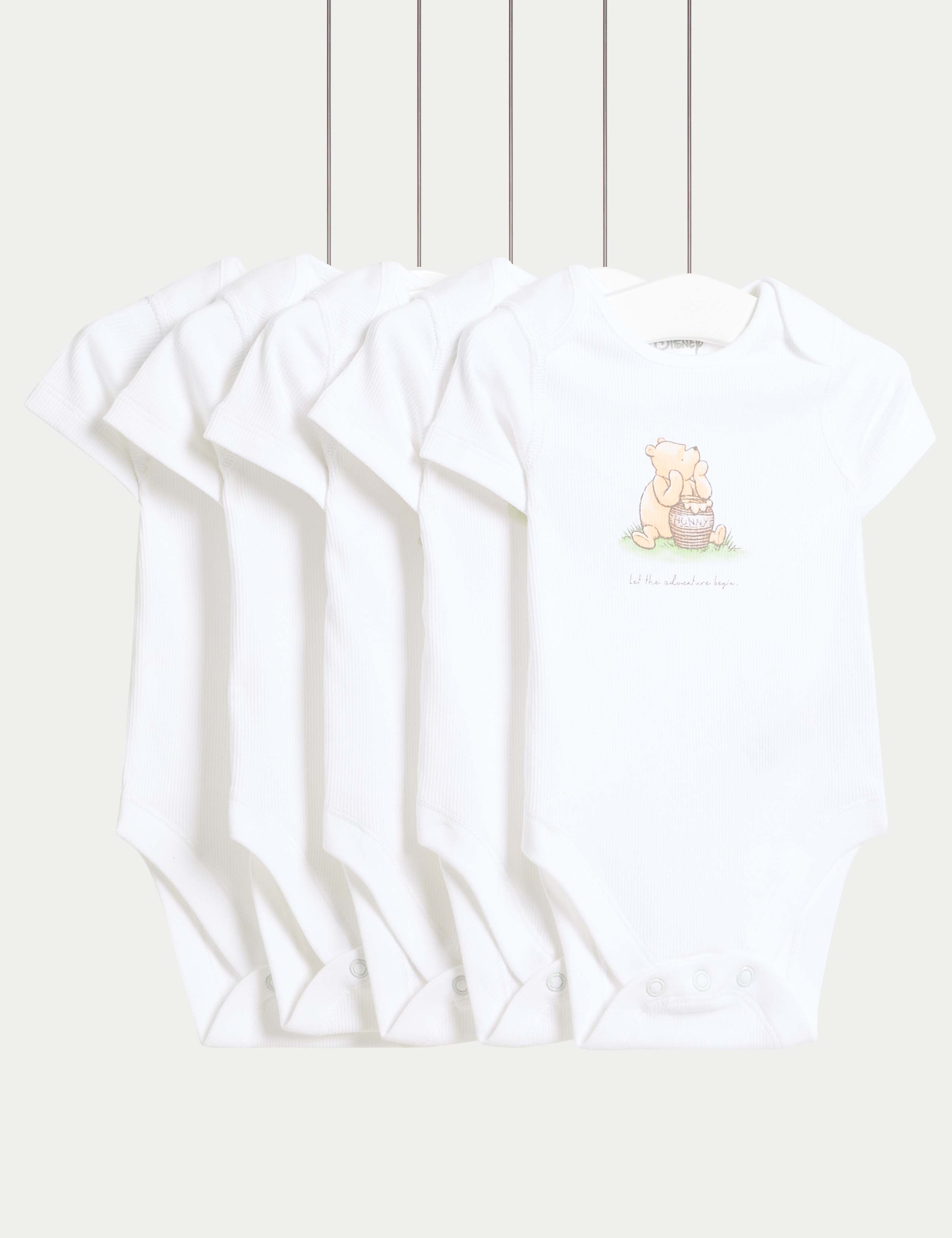 5pk Winnie The Pooh™ Bodysuits (0-3 Yrs)
