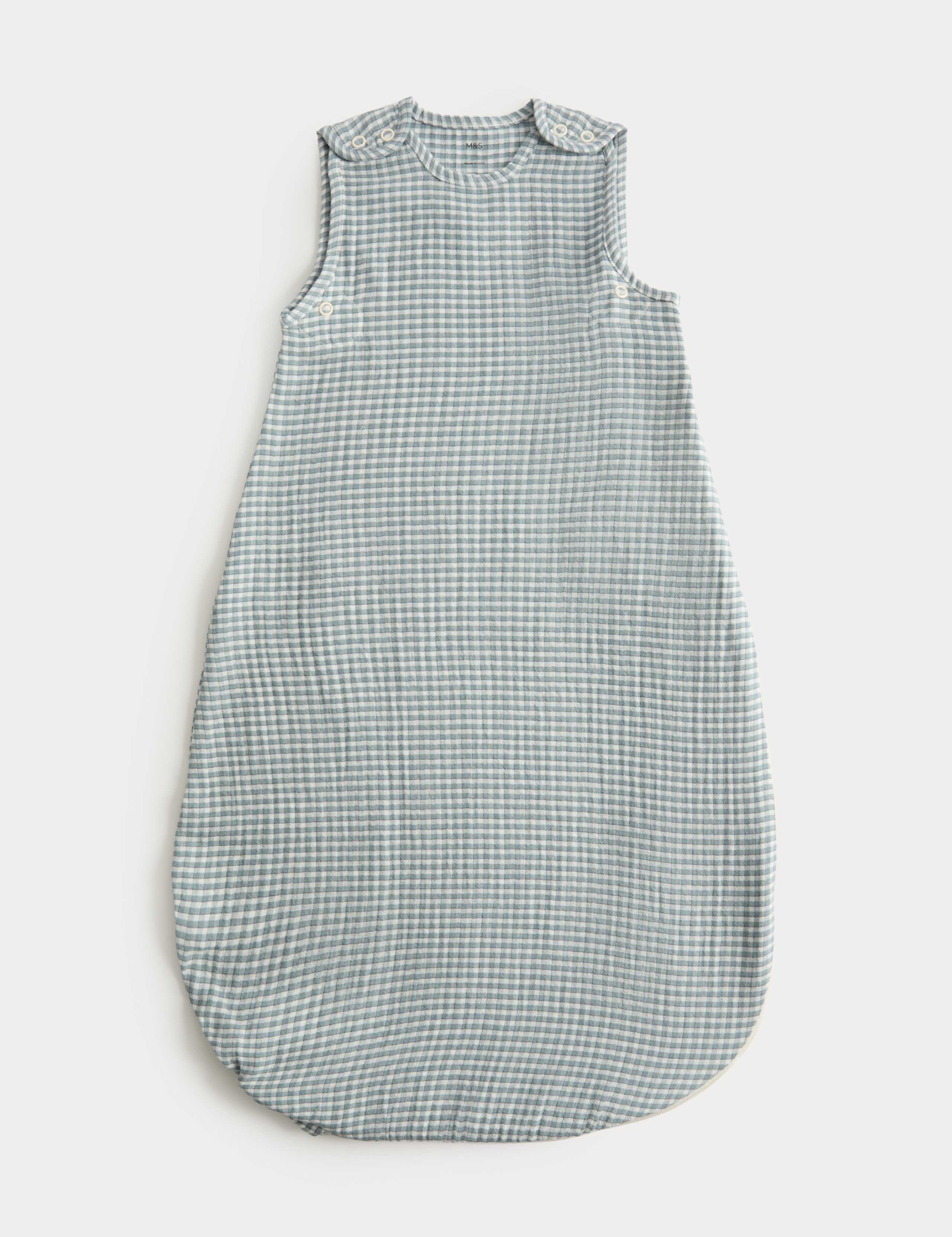 Pure Cotton Gingham 0.5 Tog Sleeping Bag (0-3 Yrs)