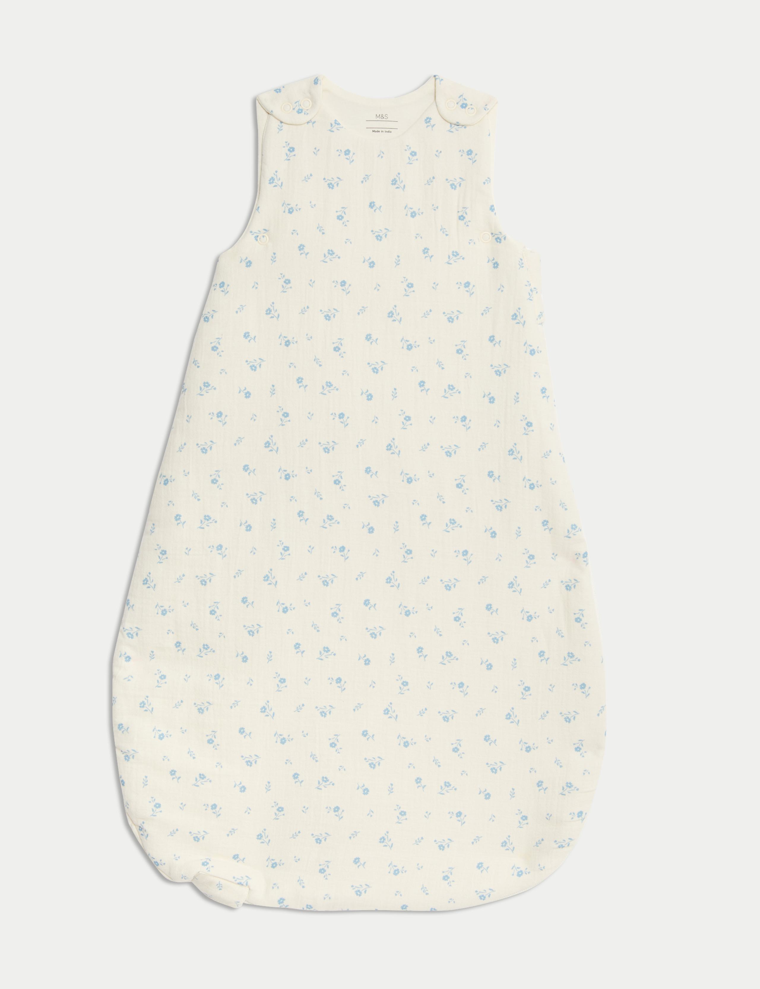 Muslin Floral 3.5T Sleeping Bag (0-36 Mths)
