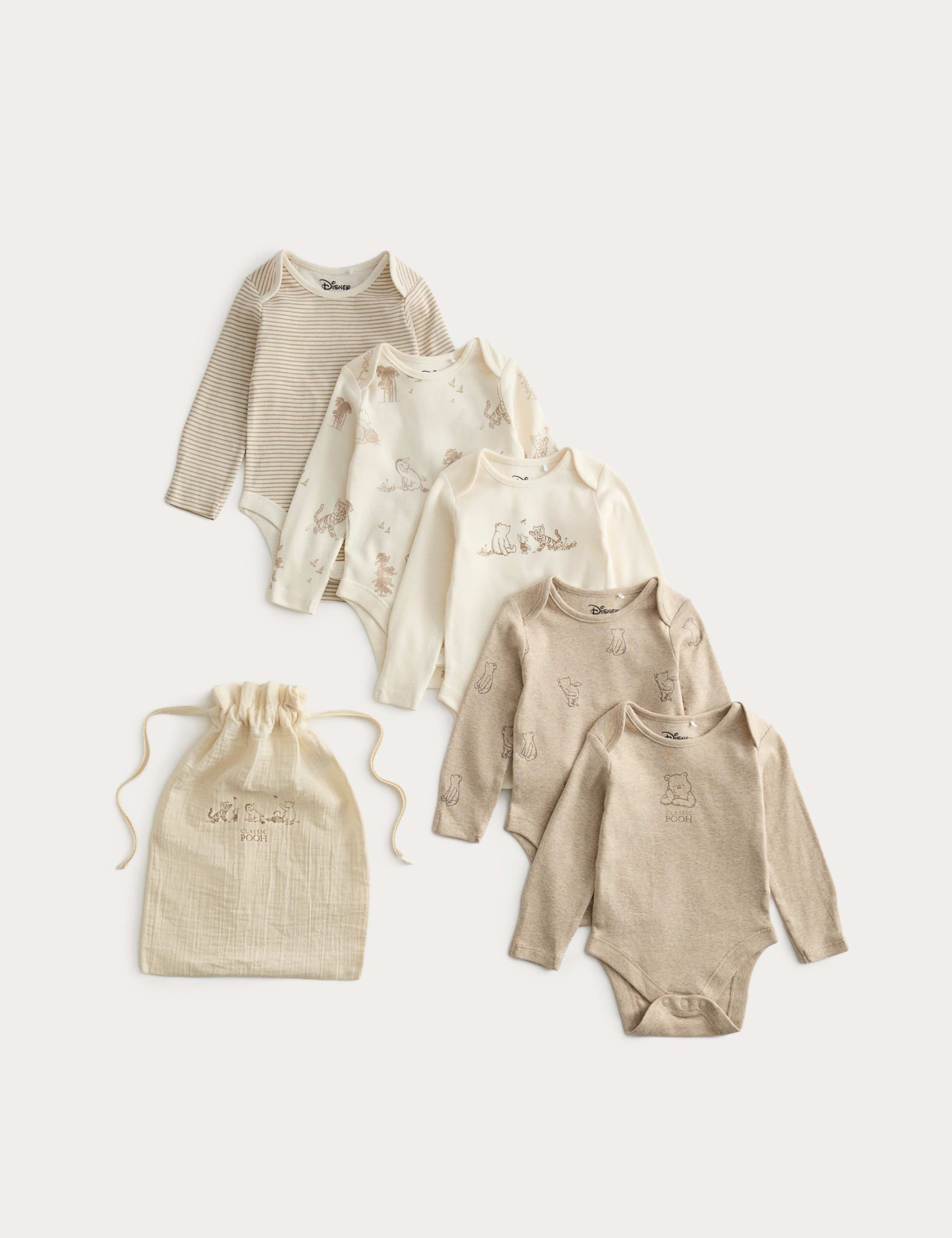 5PK Winnie The Pooh Bodysuits