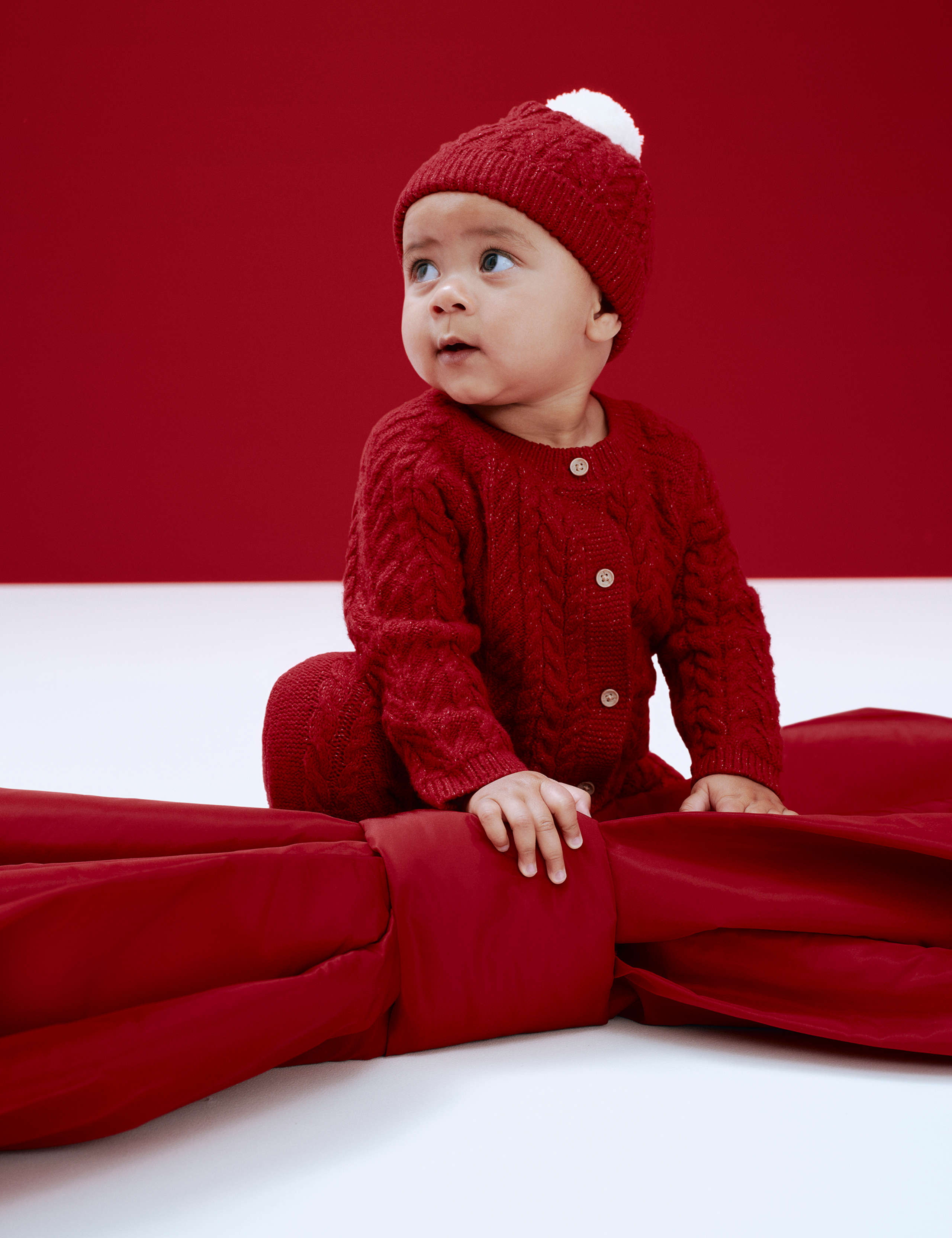 2pc Cable Knit Outfit (0-12 Mths)