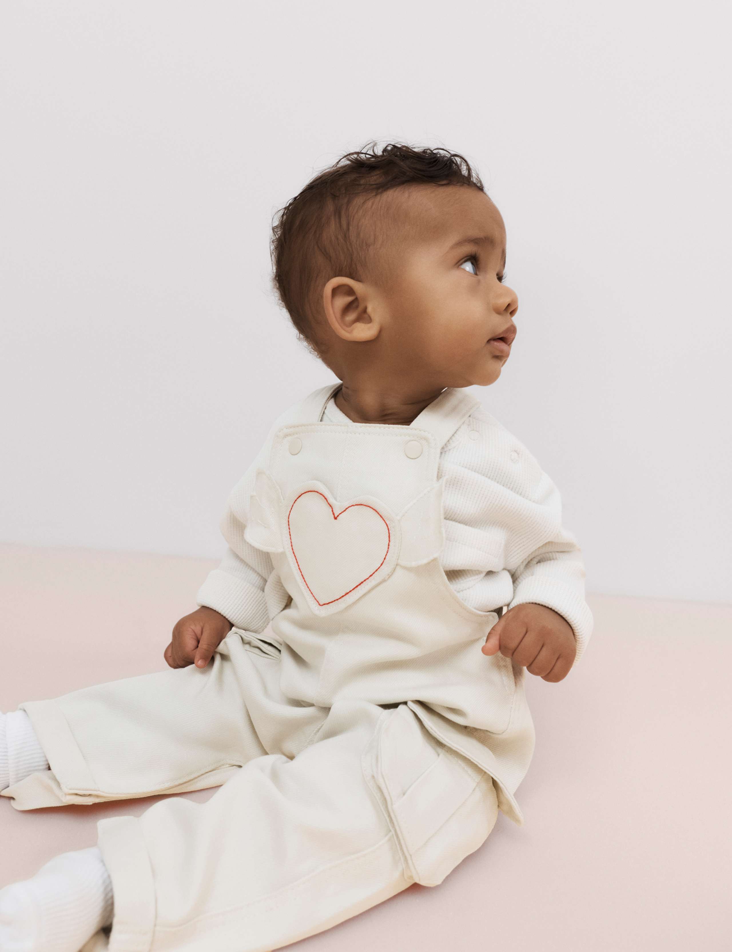 Cotton Rich Twill Dungarees (0-3 Yrs)