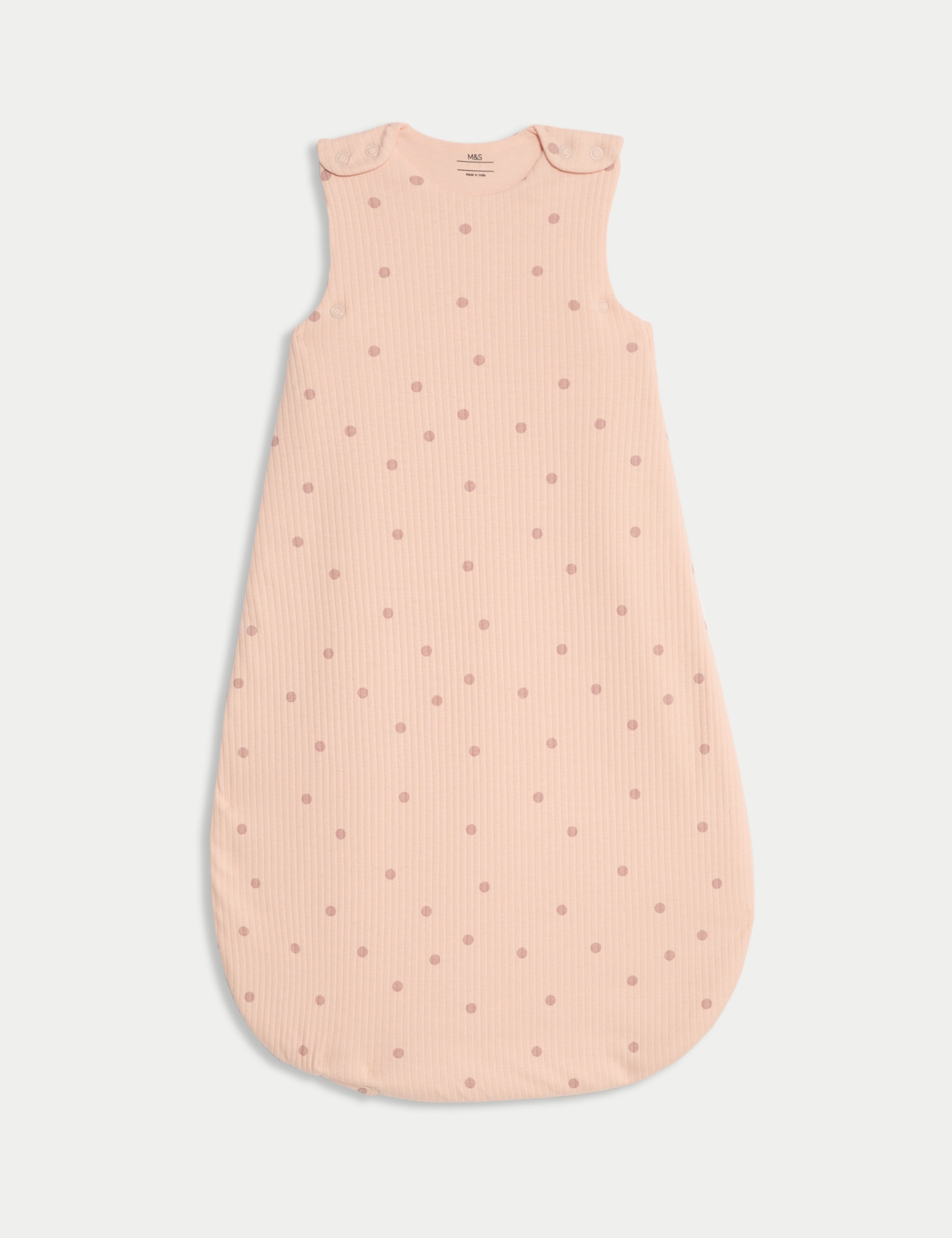 2.5 Tog Pure Cotton Polka Dot Sleeping Bag (0-36 Mths)