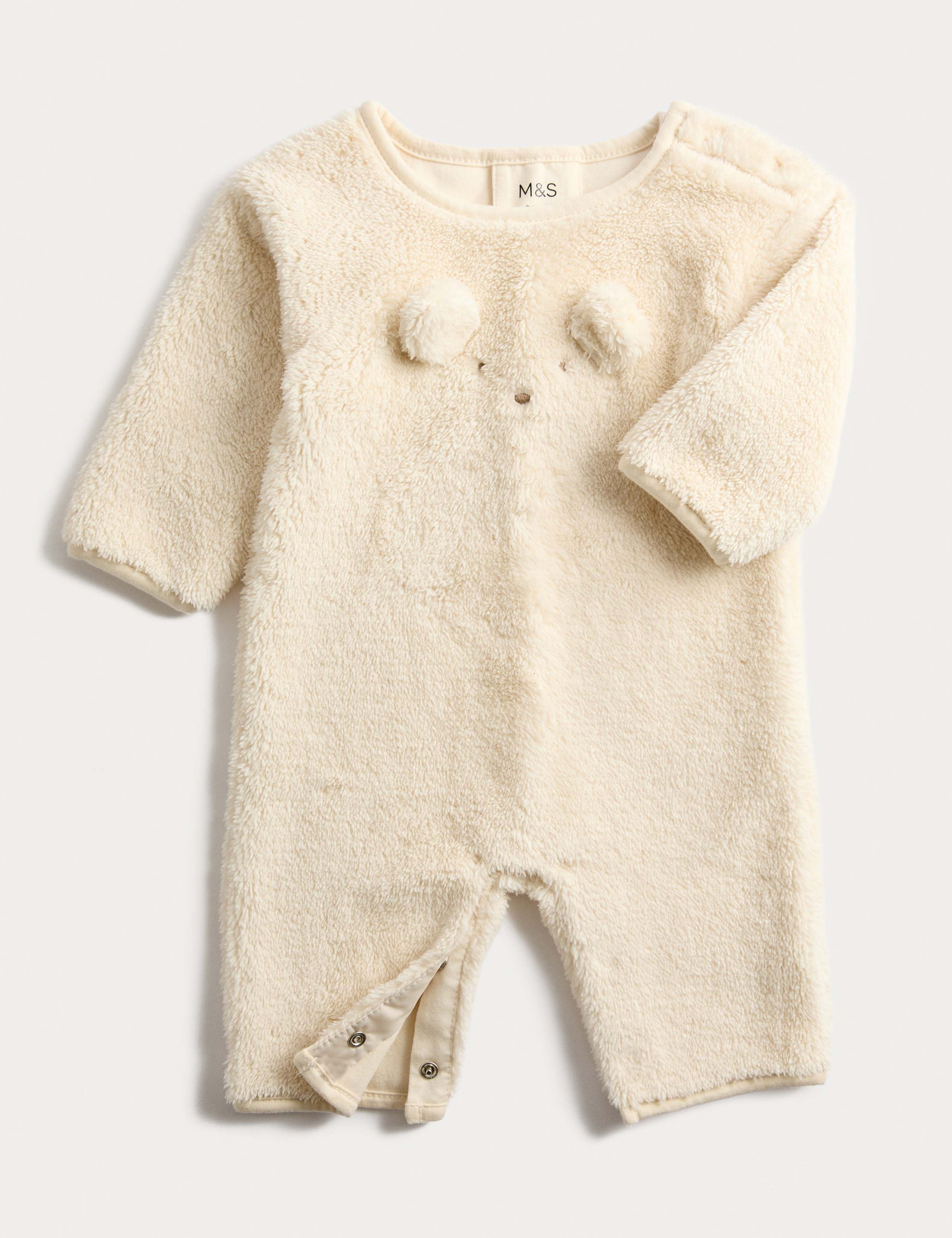 Borg Bunny Ears Sleepsuit (0-12 Mths)