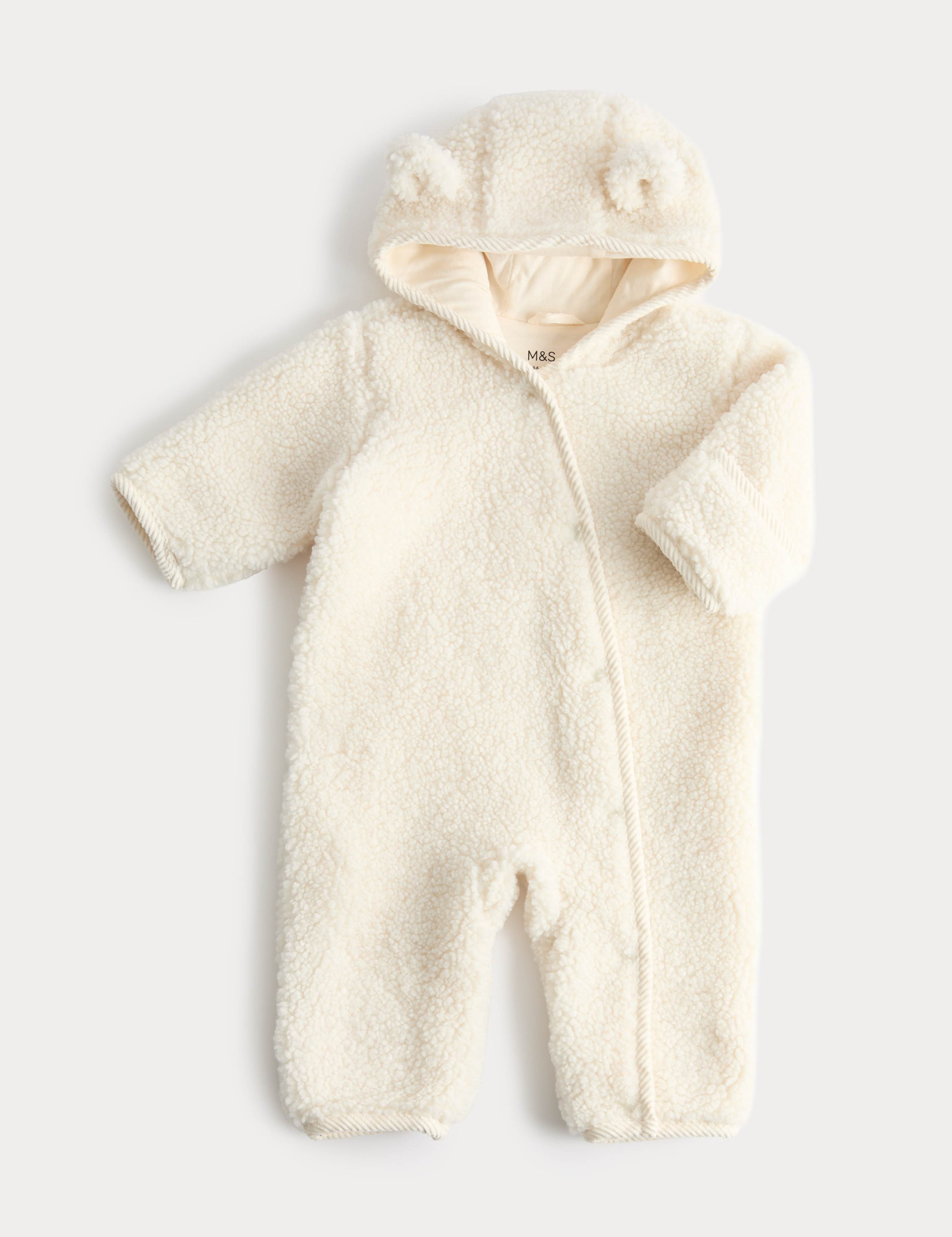 U Borg Double Zip Bobble Hood Pramsuit (0-1 Yrs)