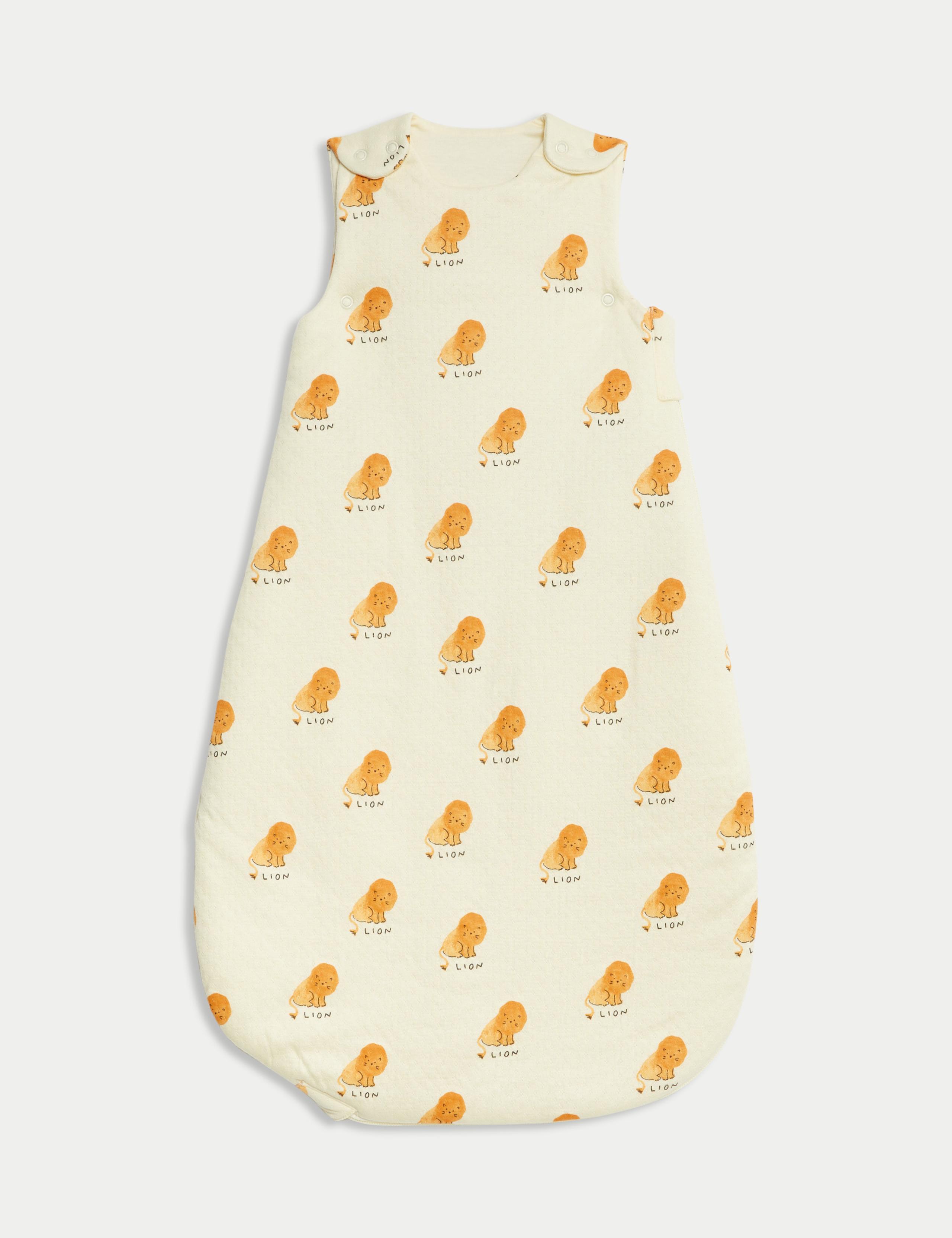 Pure Cotton Lion Print 3.5 Tog Sleeping Bag (0-3 Yrs)