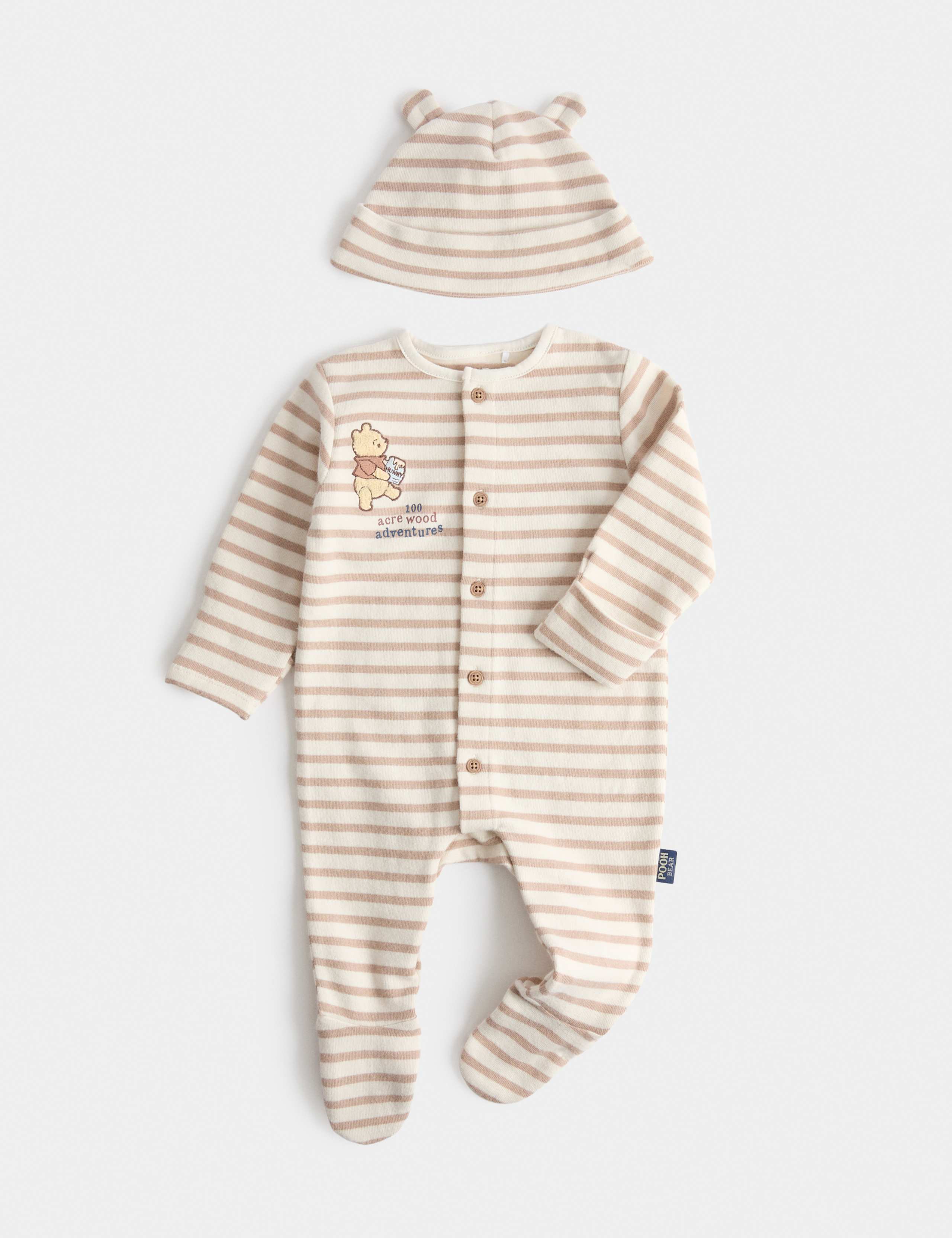 Winnie the Pooh™ Sleepsuit with Hat (7lbs - 12 Mths)