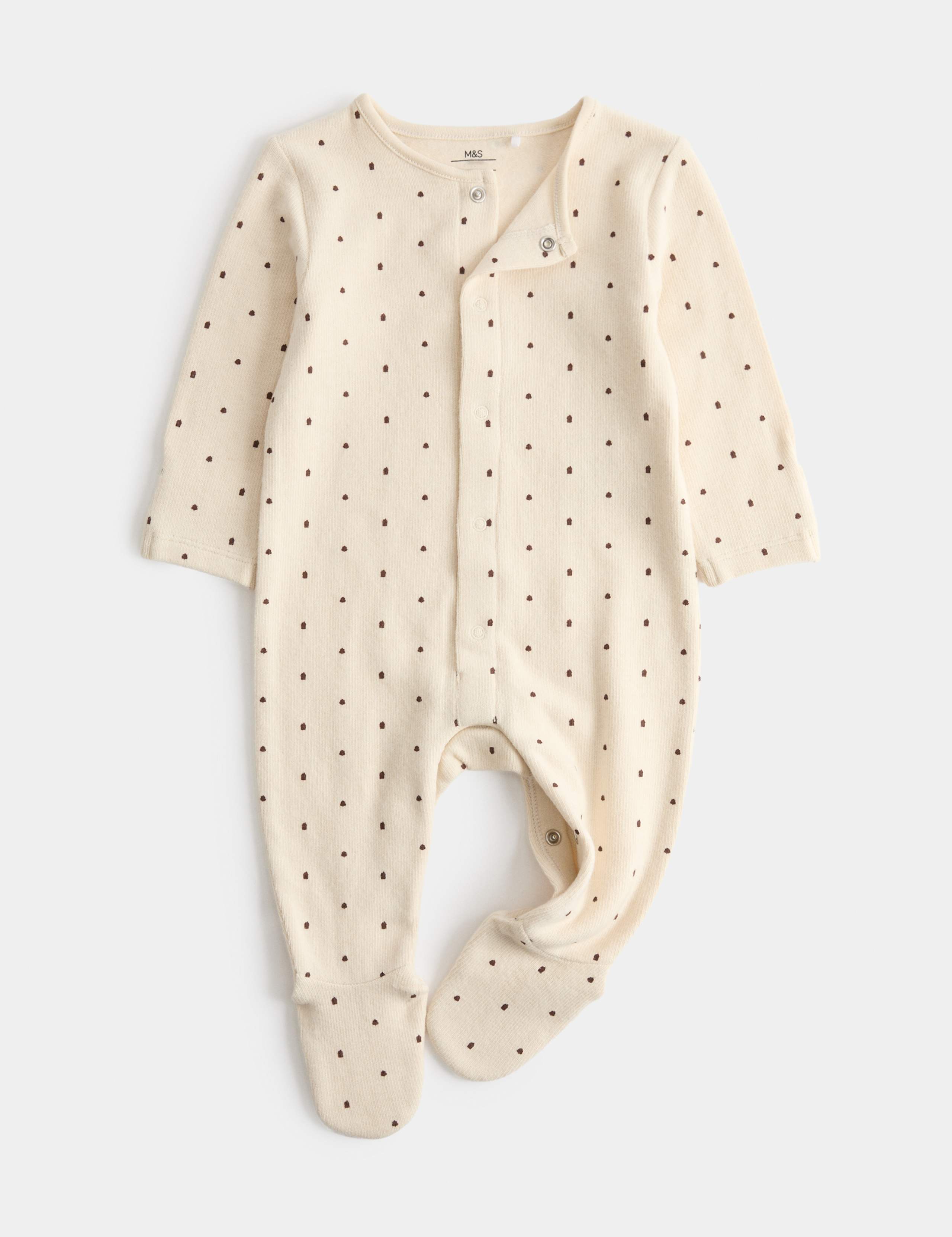 Cotton Blend Fleece Lined Sleepsuit (7lbs - 1 yrs)