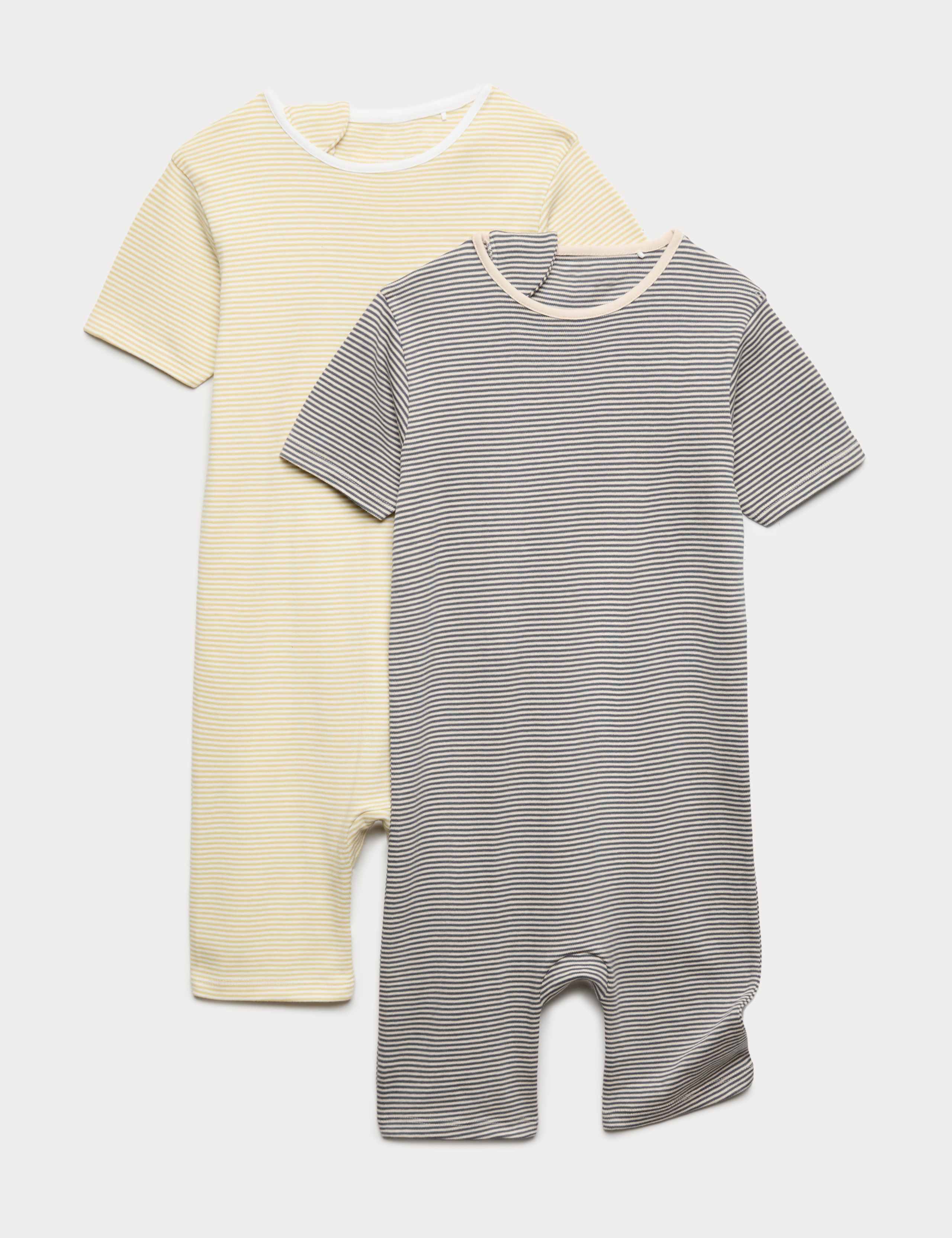 2 Pack Adaptive Pure Cotton Back Opening Rompers (3-16 Yrs)