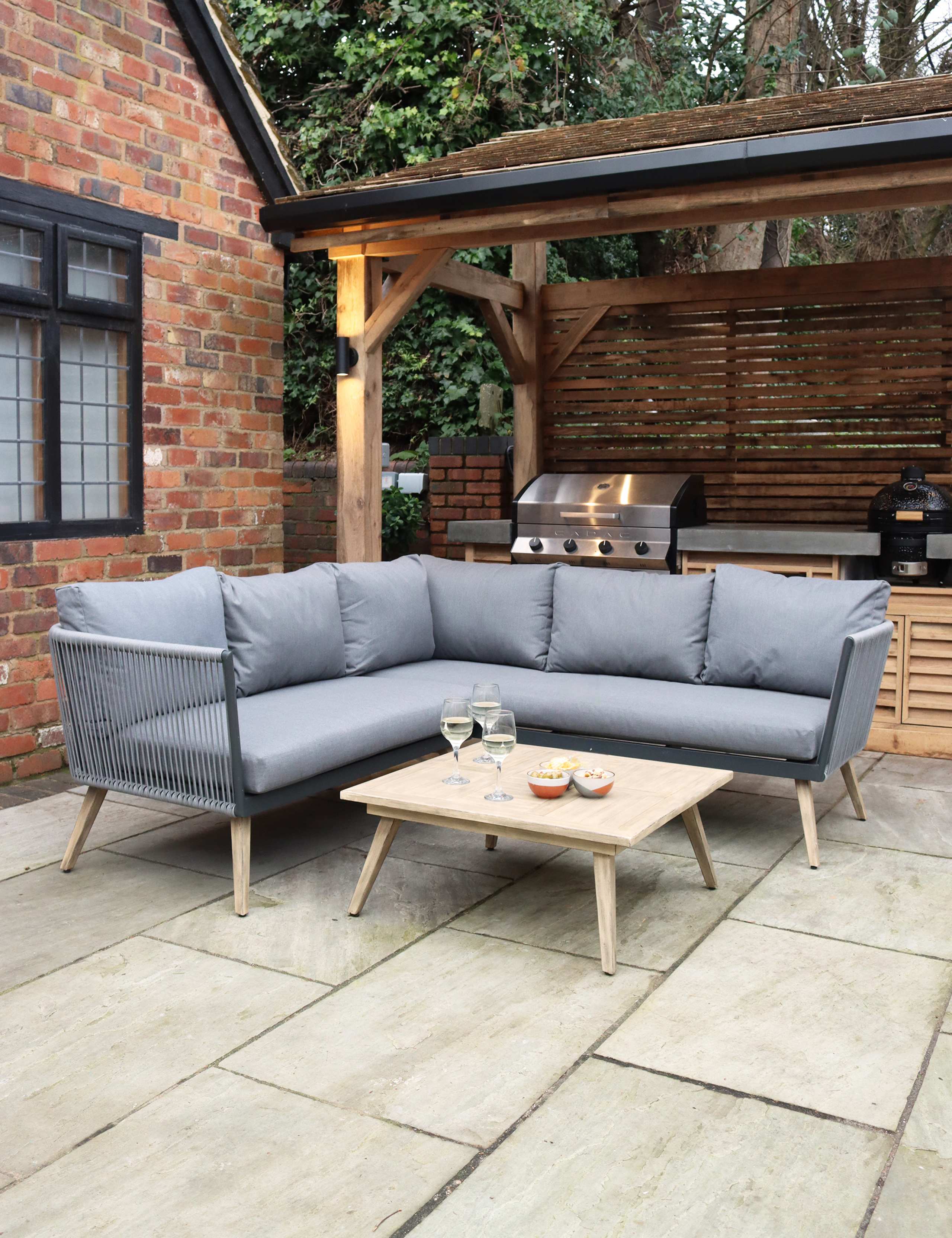 Milan Corner Garden Lounge Set