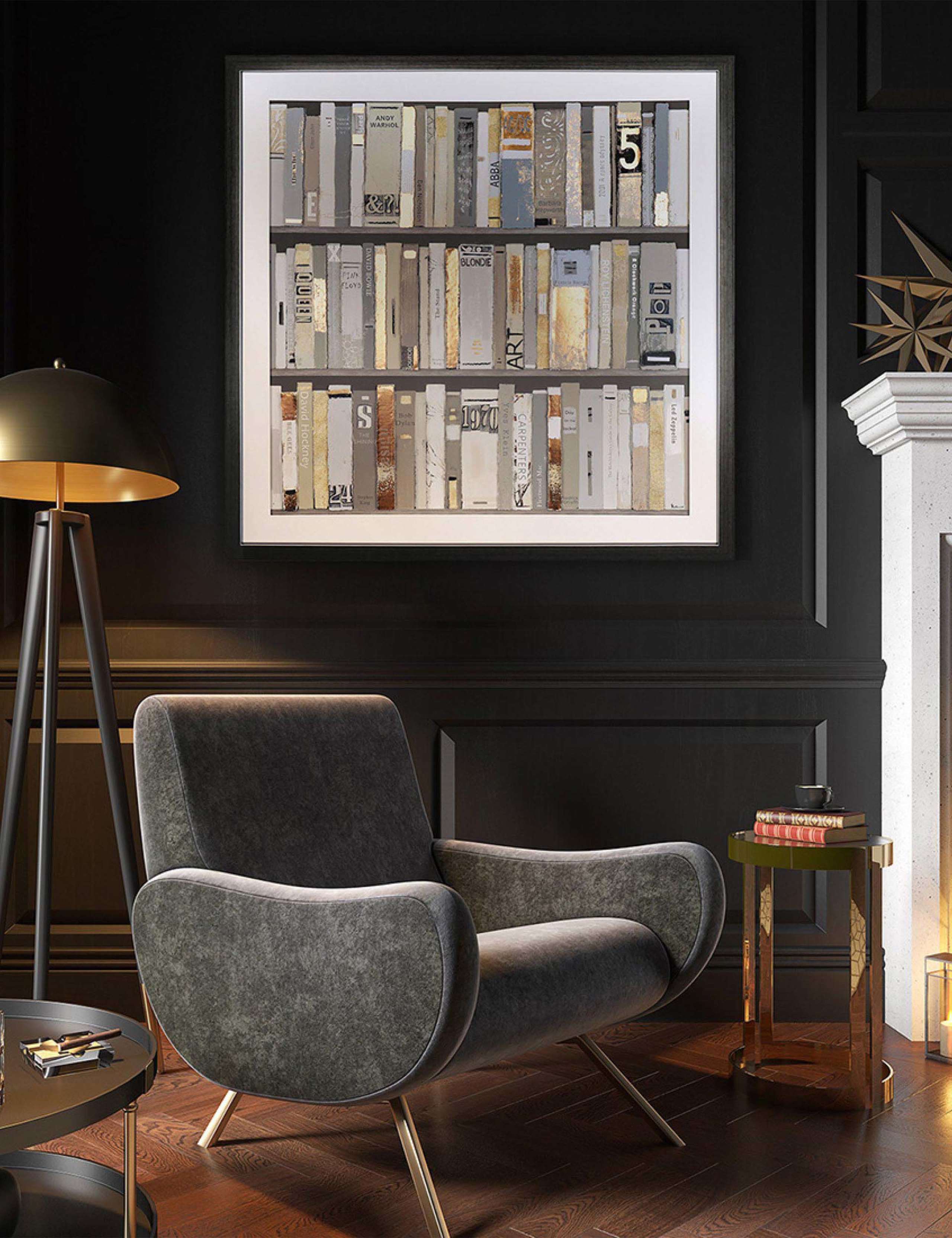 The Library Square Framed Art