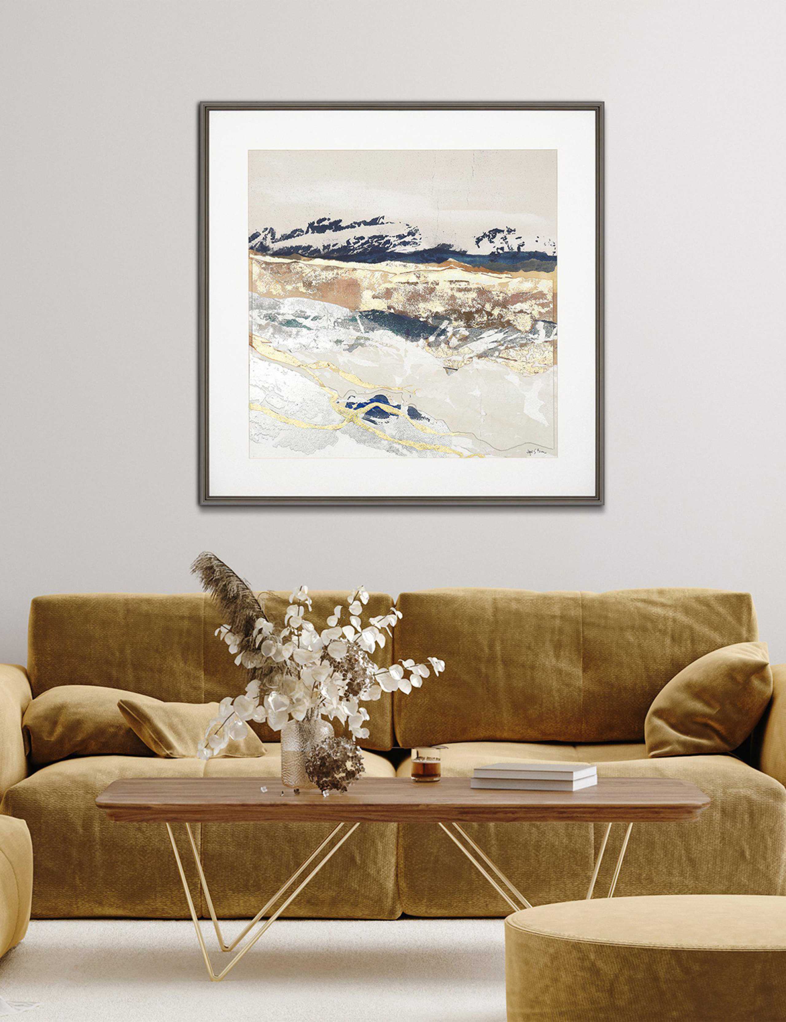 Sidelines Square Framed Art