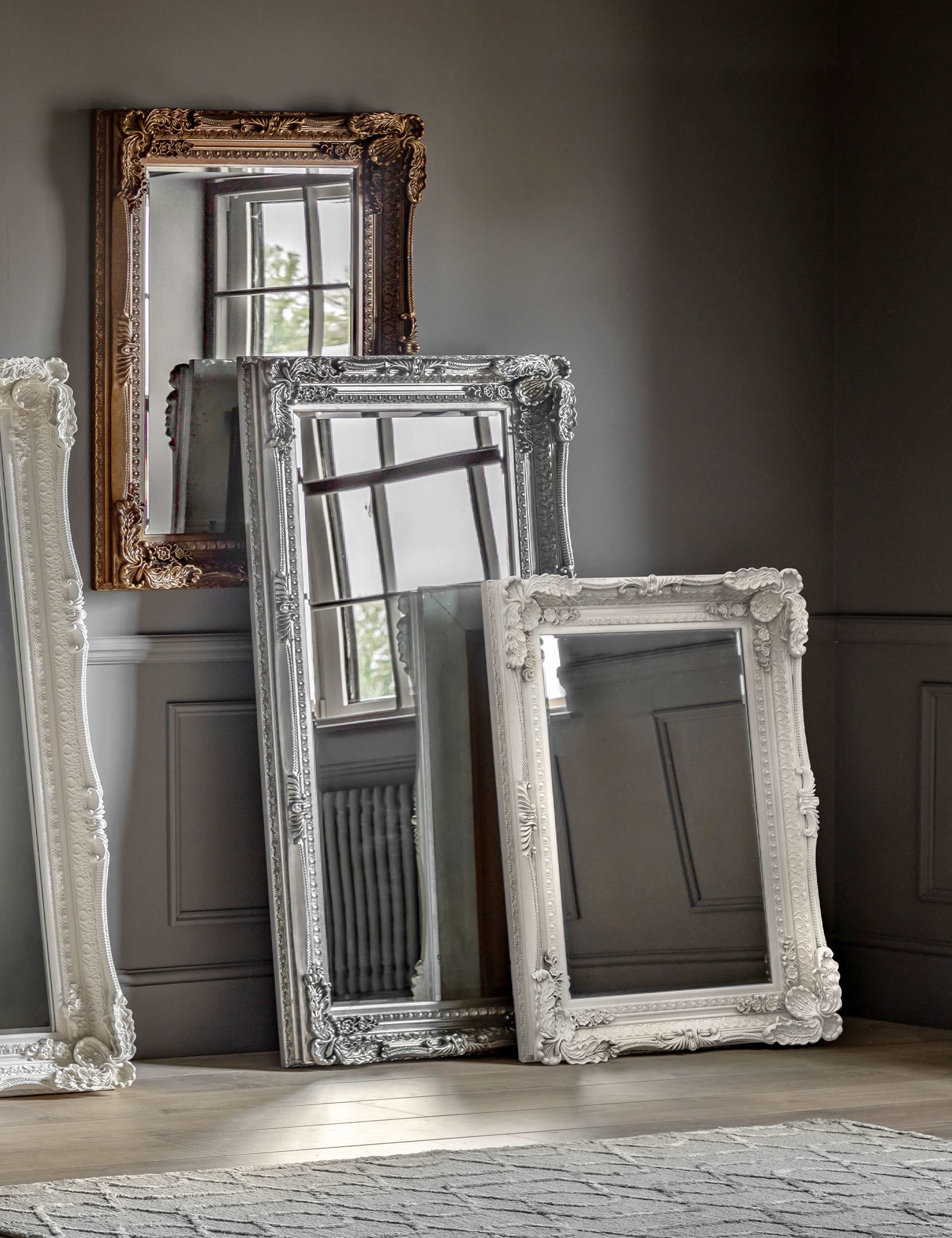 Carved Louis Extra Large Wall Mirror