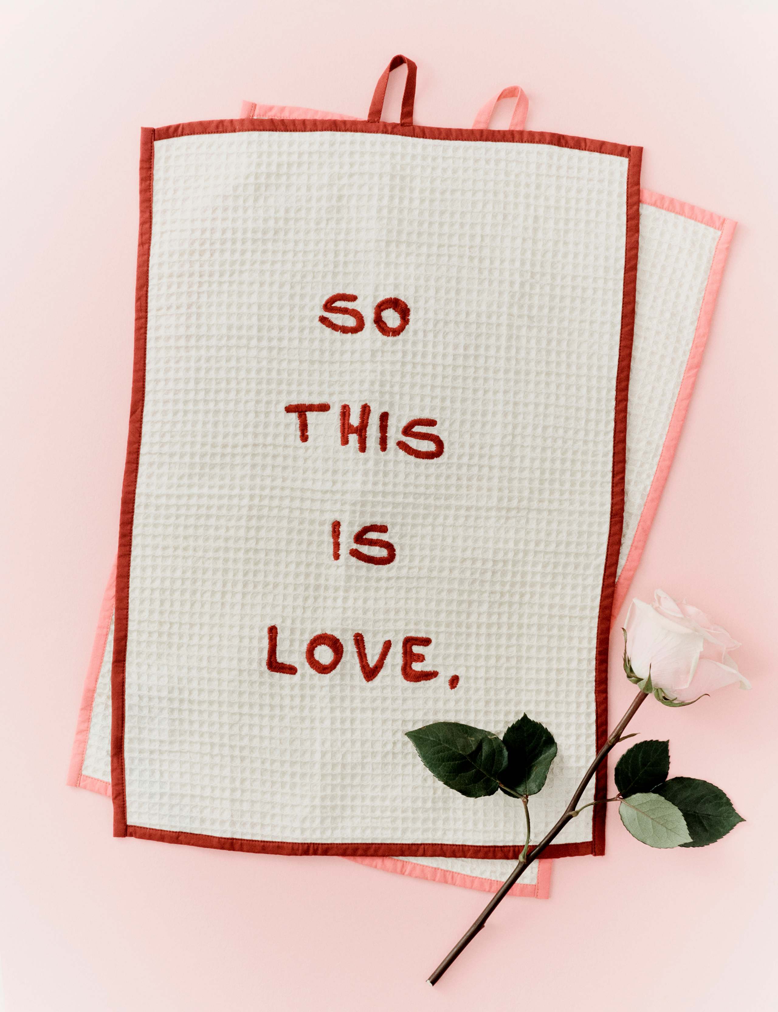 2pk Pure Cotton Cinderella™ Slogan Tea Towels