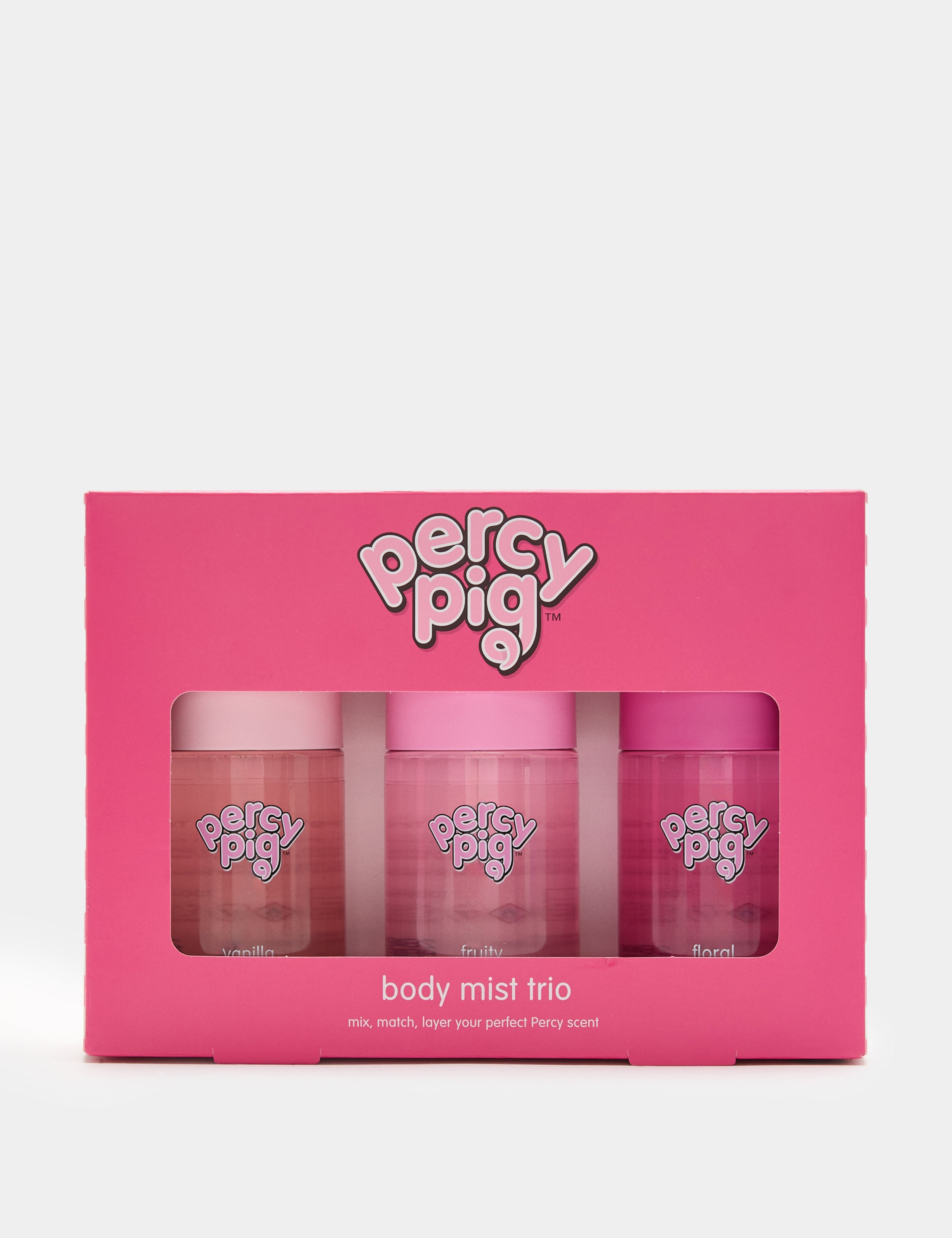 Set of 7 Mini Nail Polishes 5ml | Percy Pig™ Body Mist Trio 100ml