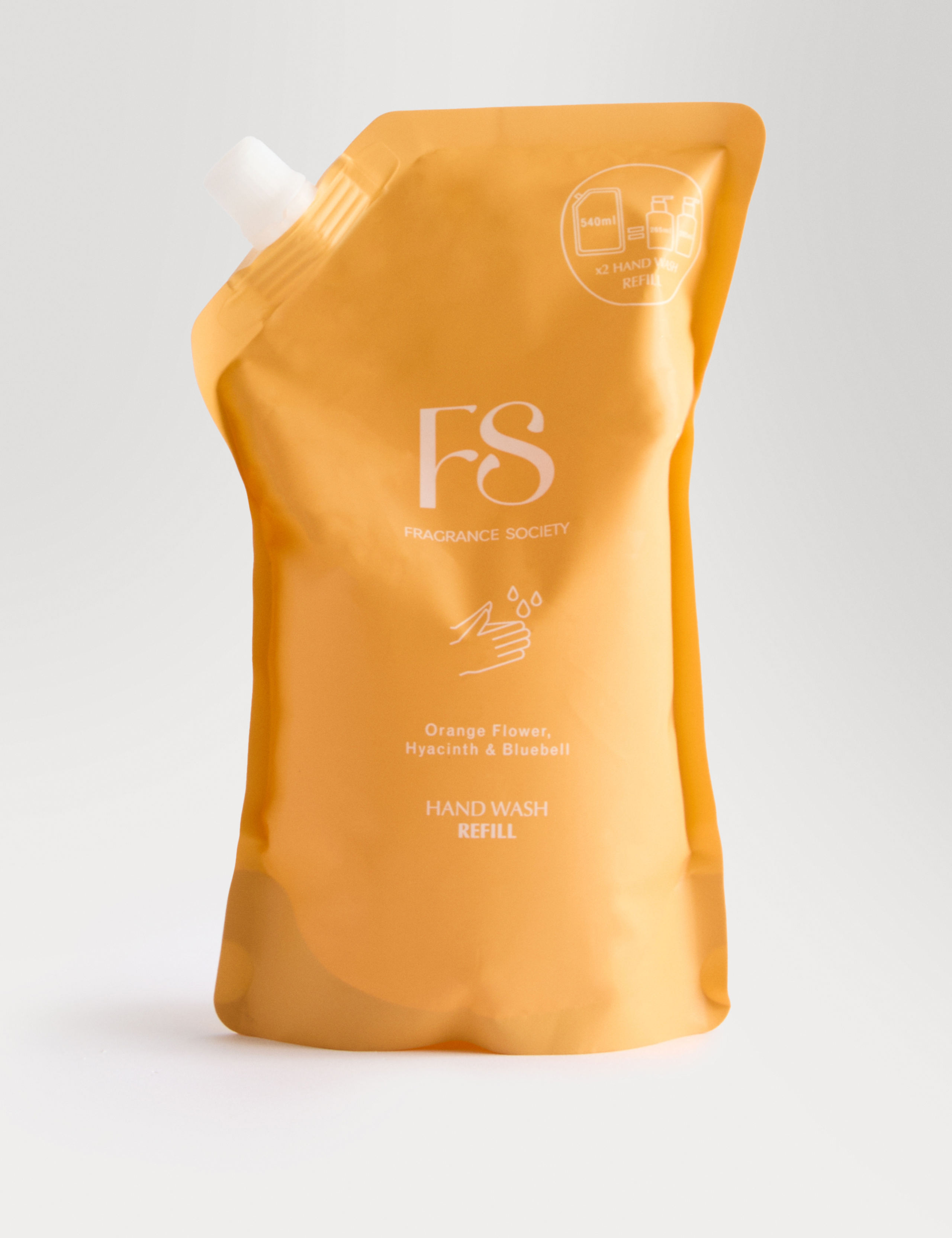 Orange Flower, Hyacinth & Bluebell Hand Wash Refill 540ml