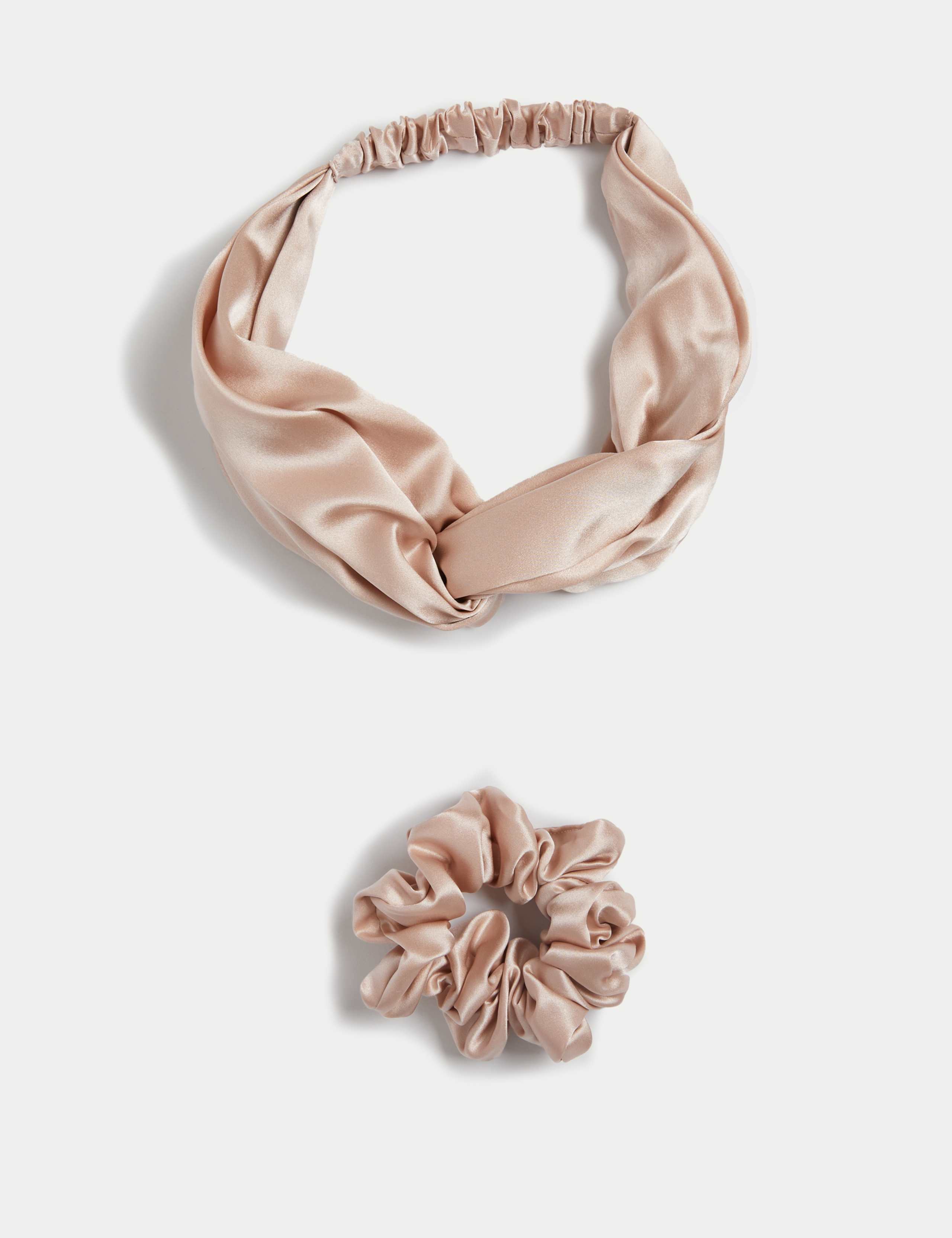 Pure Mulberry Silk Headband and Scrunchie Set