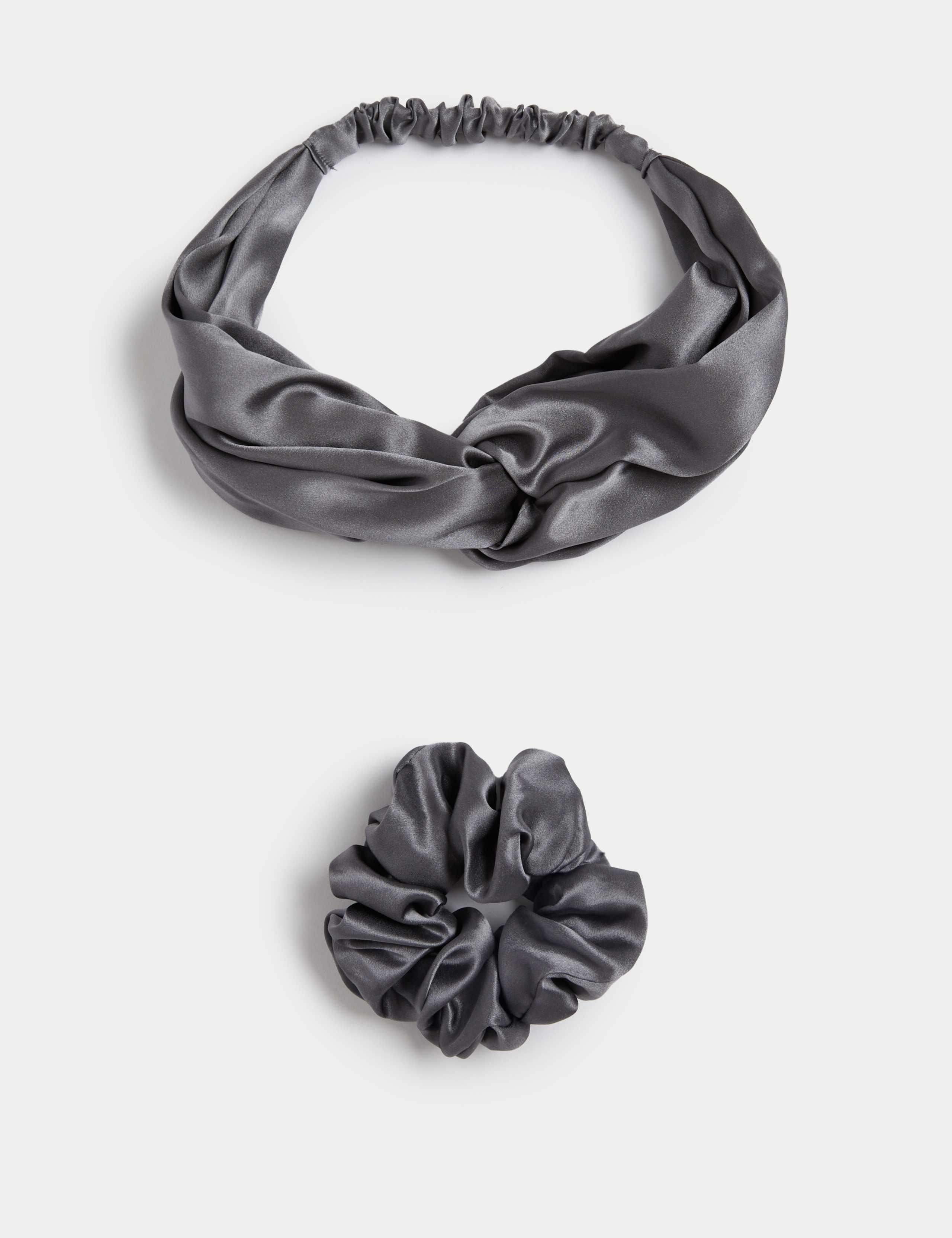 Pure Mulberry Silk Headband and Scrunchie Set