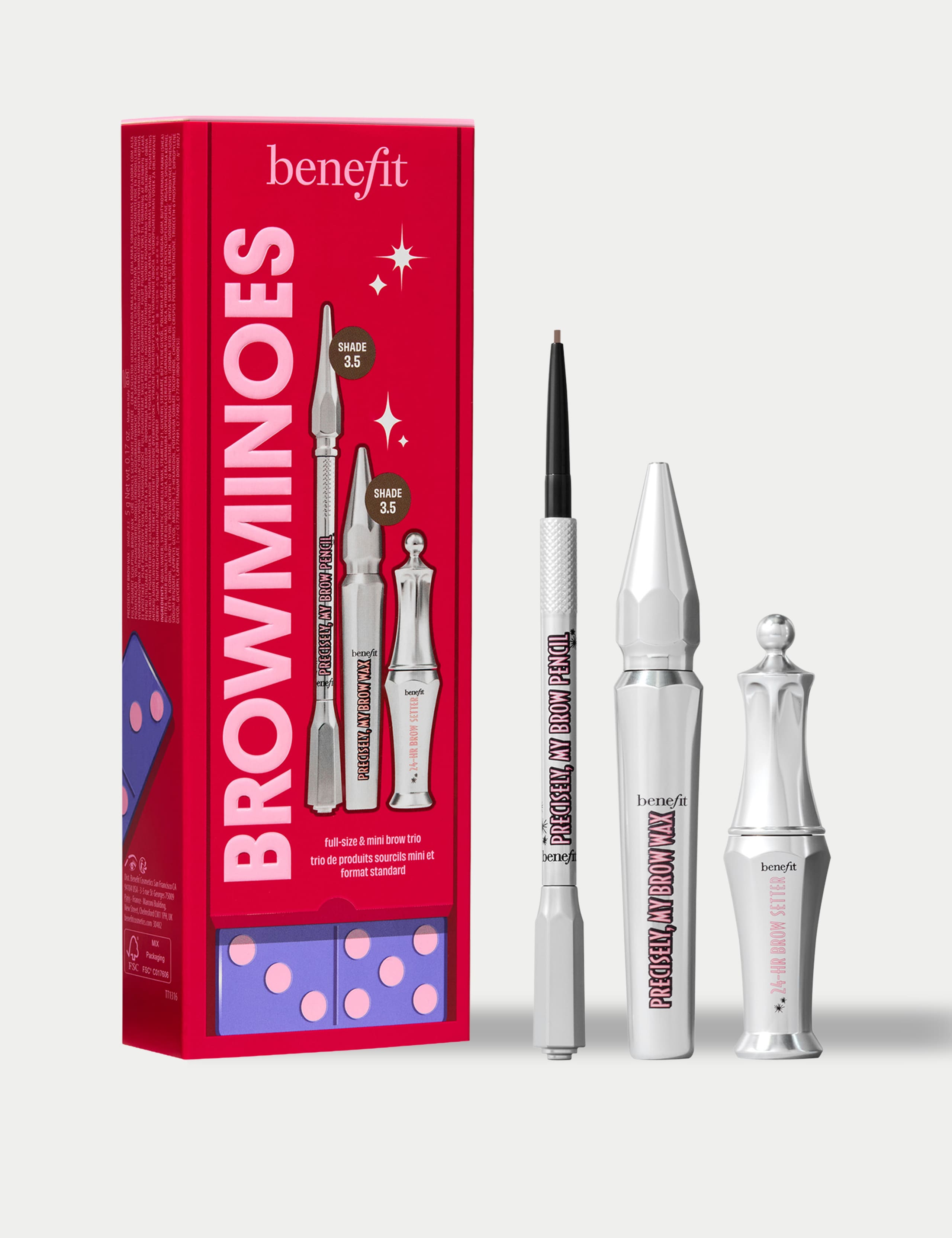 BROWminoes 3 Eyebrow Makeup 3-piece Gift Set Worth £66.50
