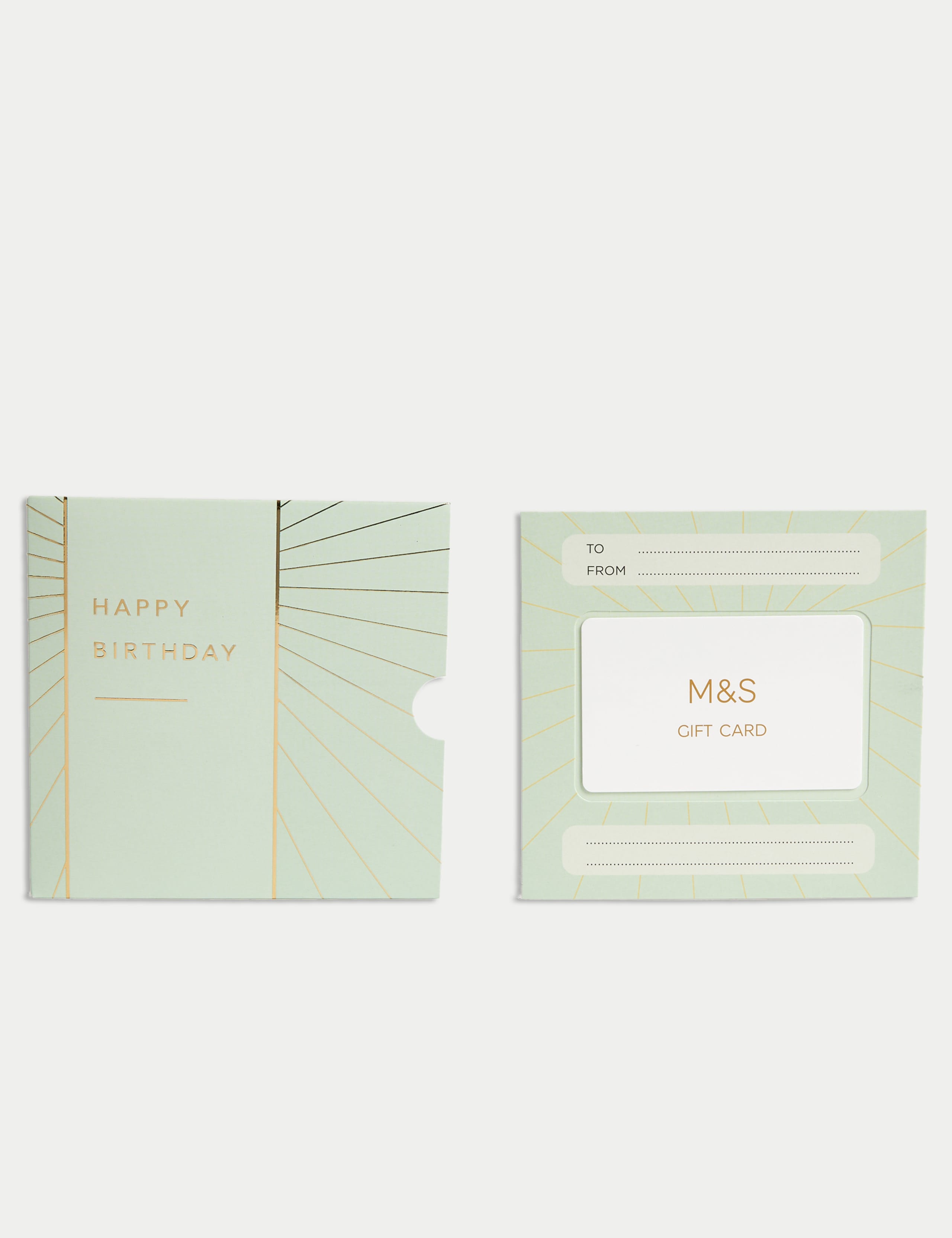 Mint Happy Birthday Gift Card
