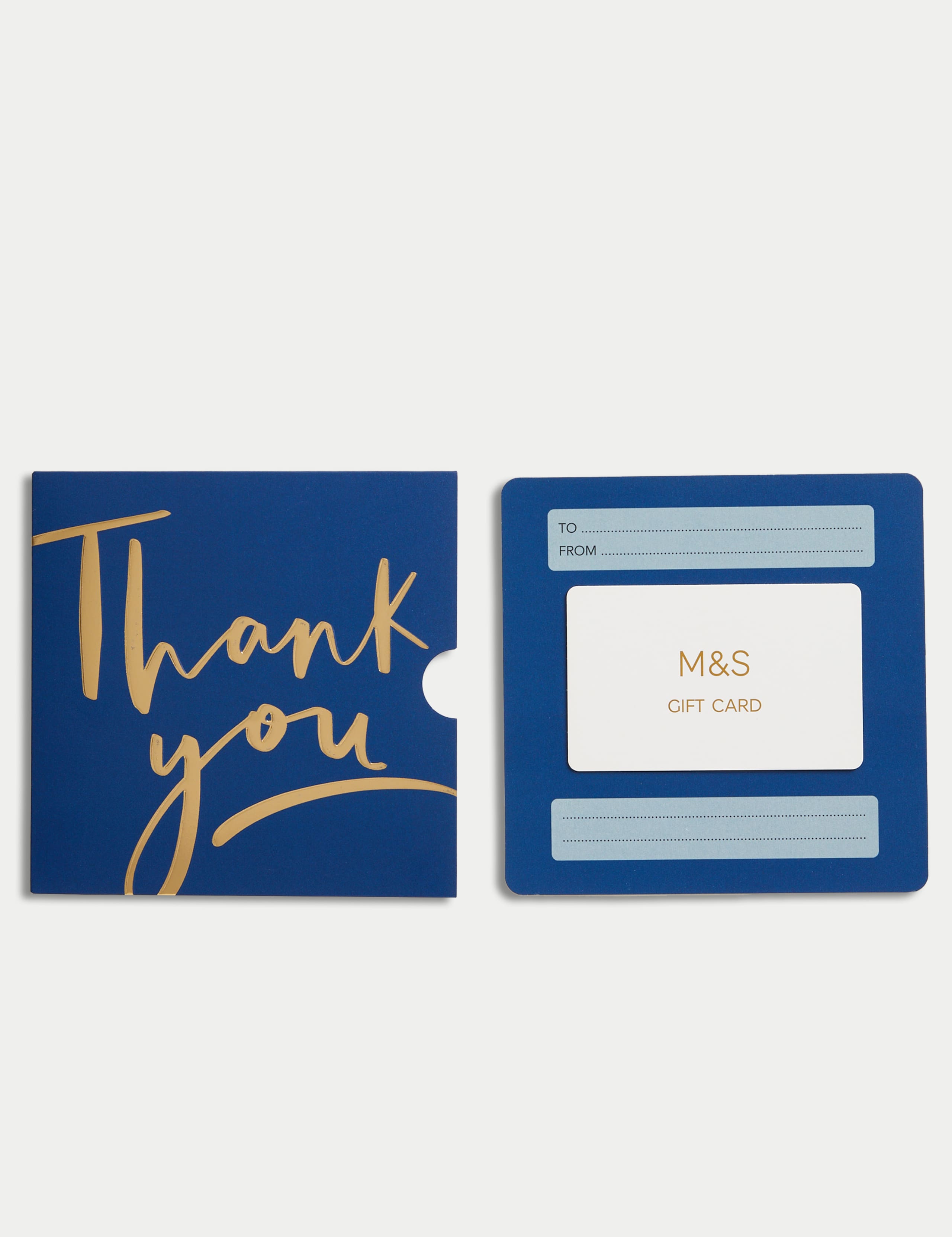 Gold Thank You Gift Card