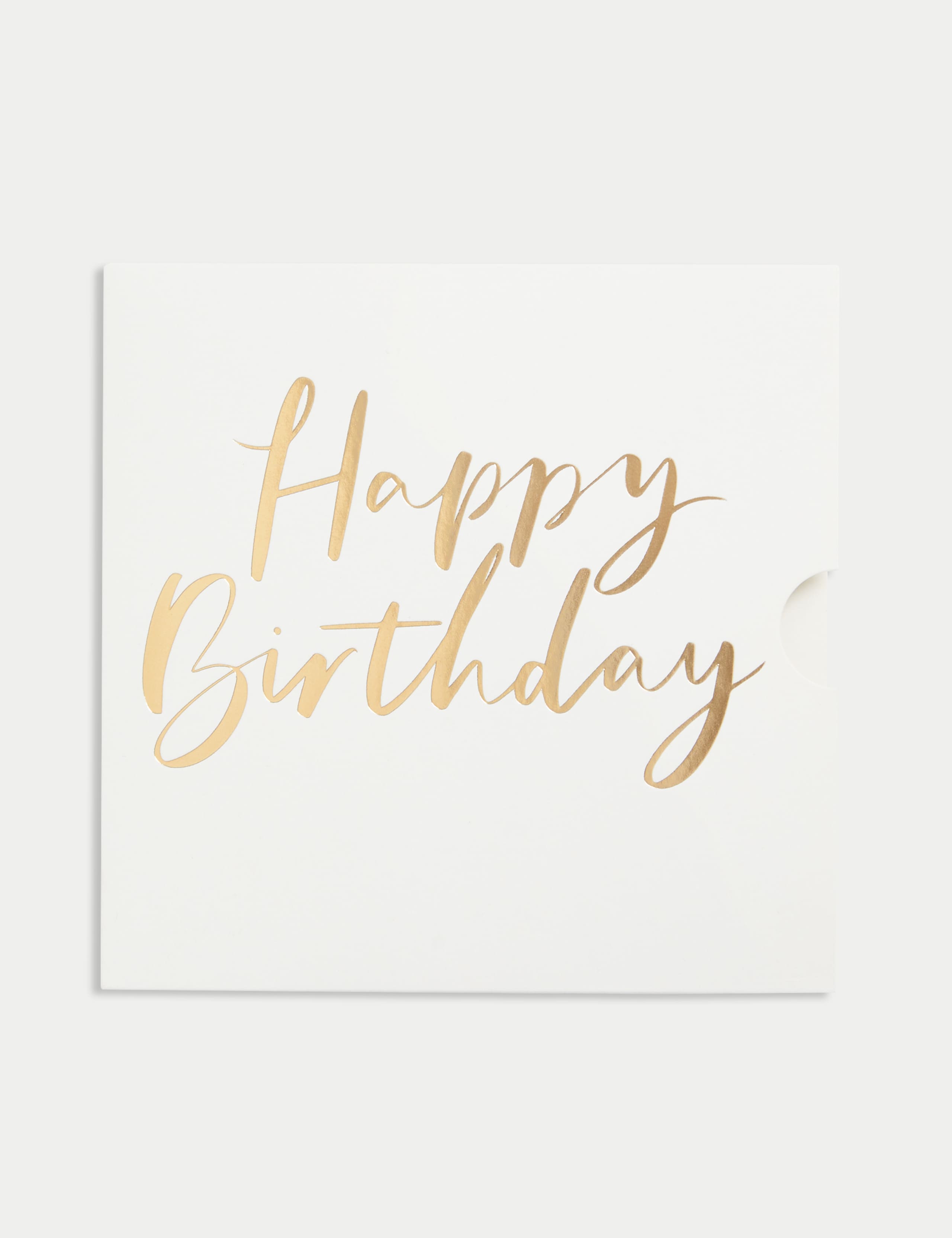 Happy Birthday Gold Gift Card