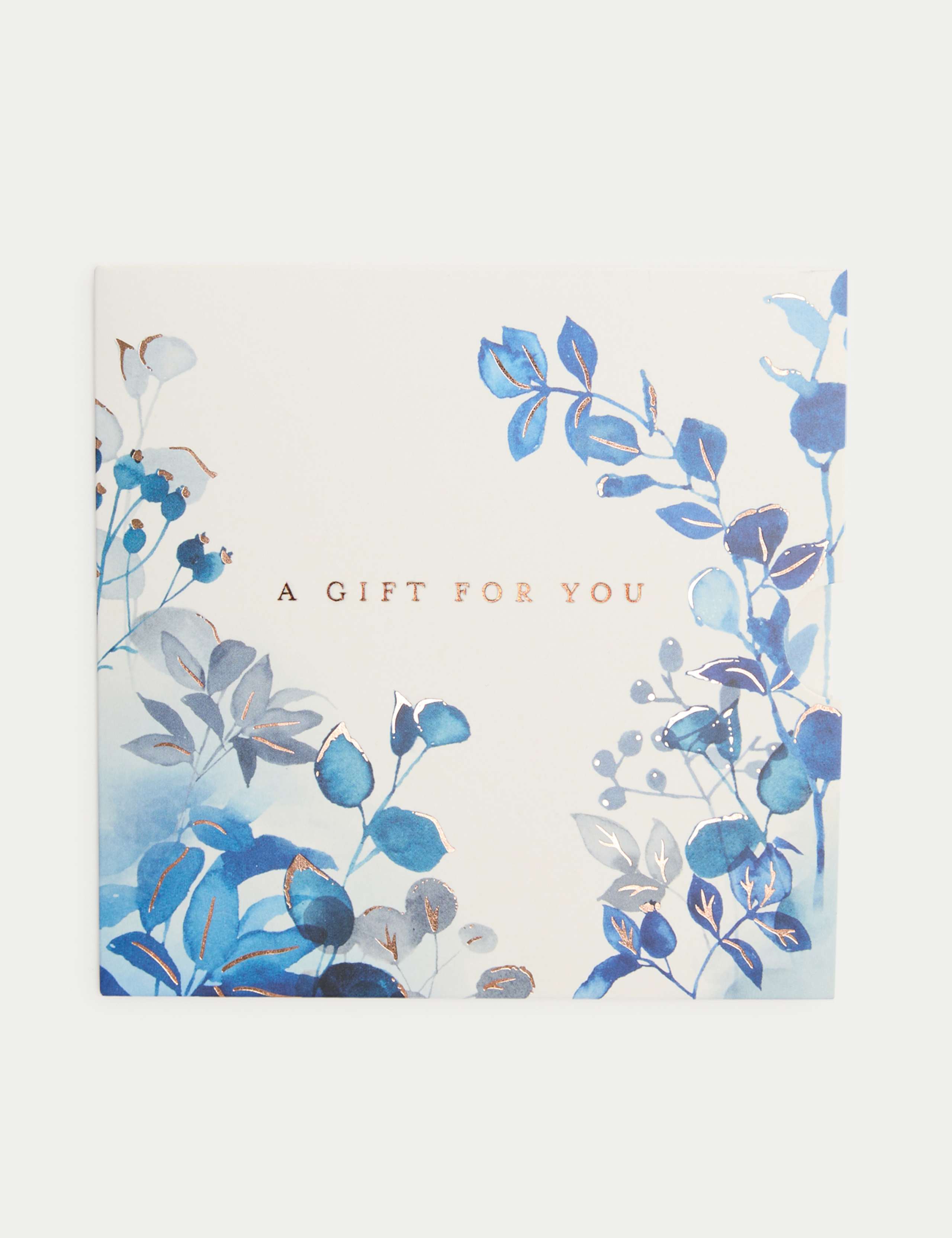 Blue Foliage Gift Card